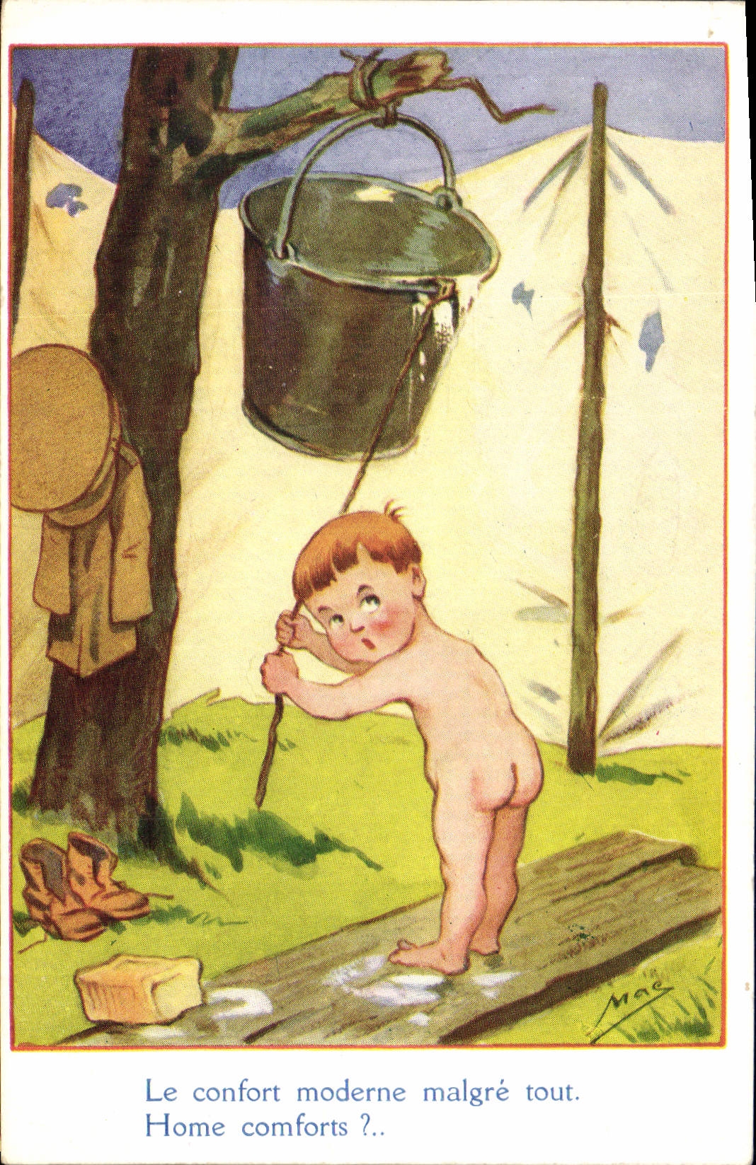 CPA Fantaisie Illustrateur Enfant Mac 