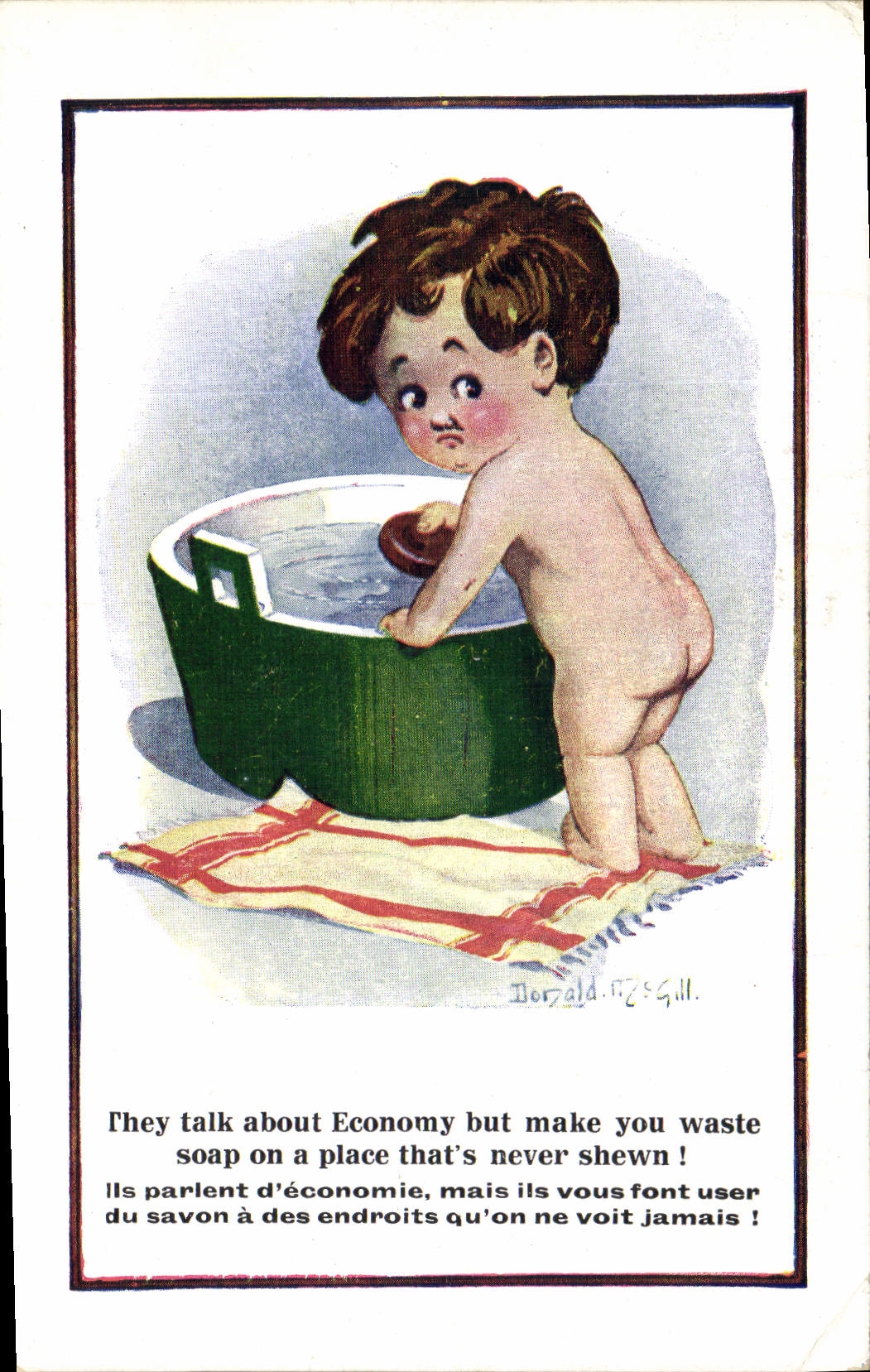 CPA Fantaisie Illustrateur Enfant Donald Mc Gill 