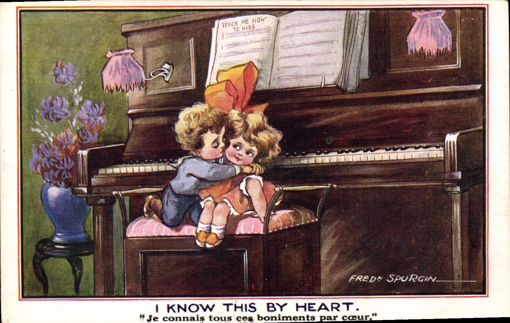 CPA Fantaisie Illustrateur Enfants Fred Spurgin Piano 