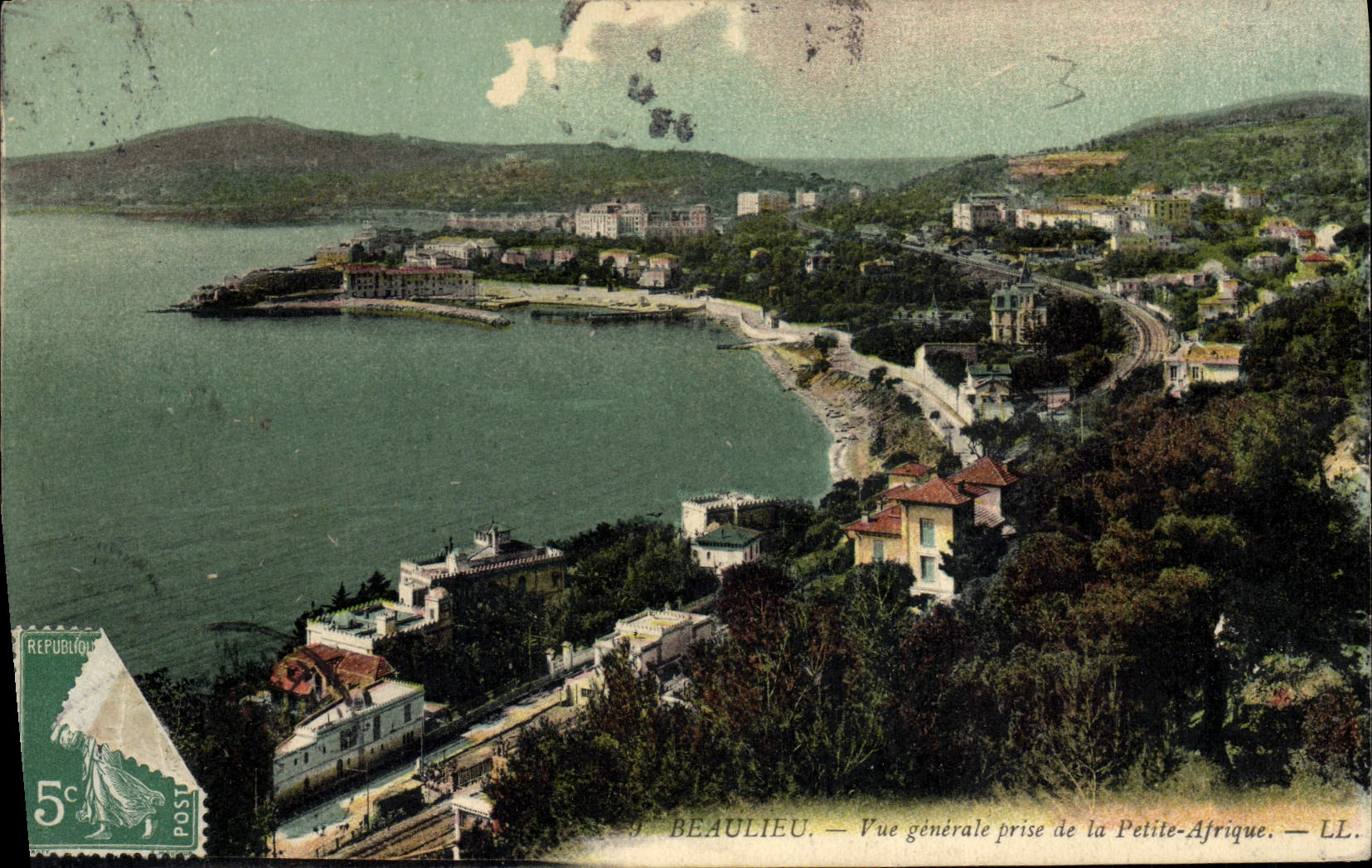 VINTAGE POSTCARD Beaulieu View Taken of Small Africa