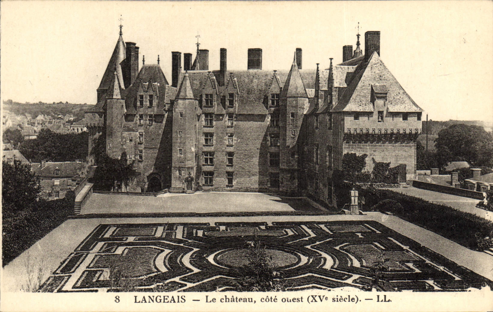 CPA Langeais Le Chateau Cote Ouest
