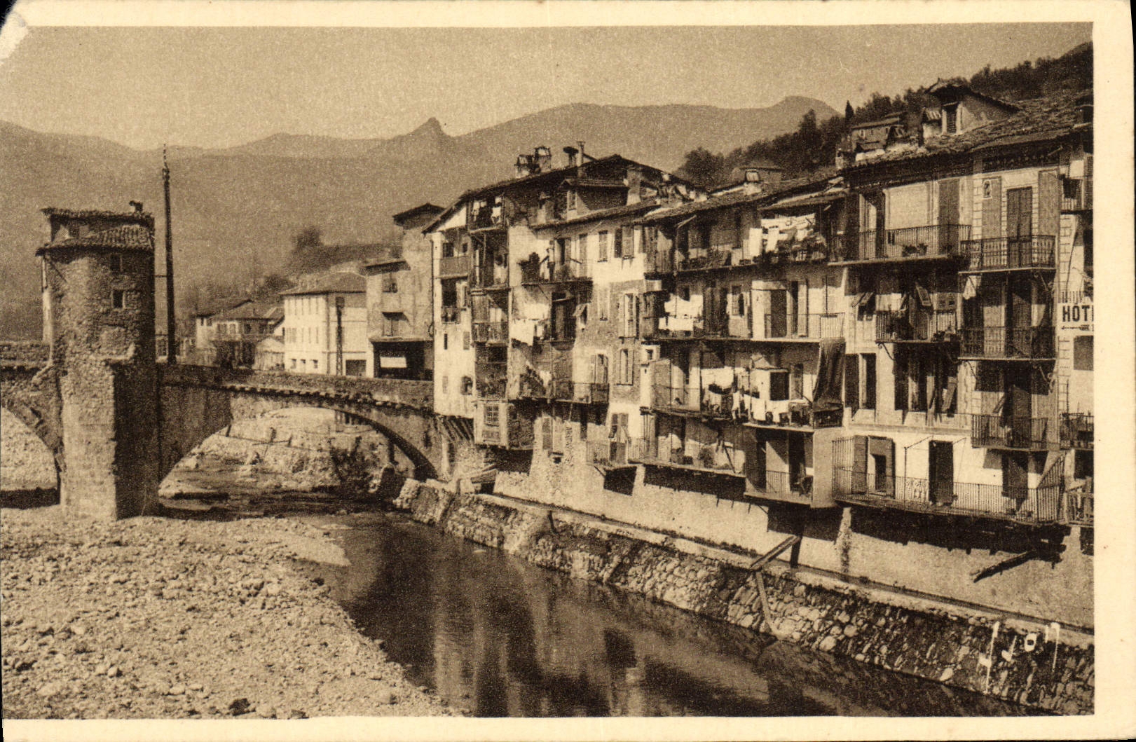 CPA Sospel Vieilles Maisons Sur la Bevera
