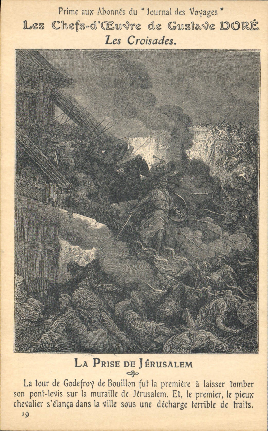 CPA Les chefs d'oeuvre de Gustave Dore Les croisades La prise de Jerusalem