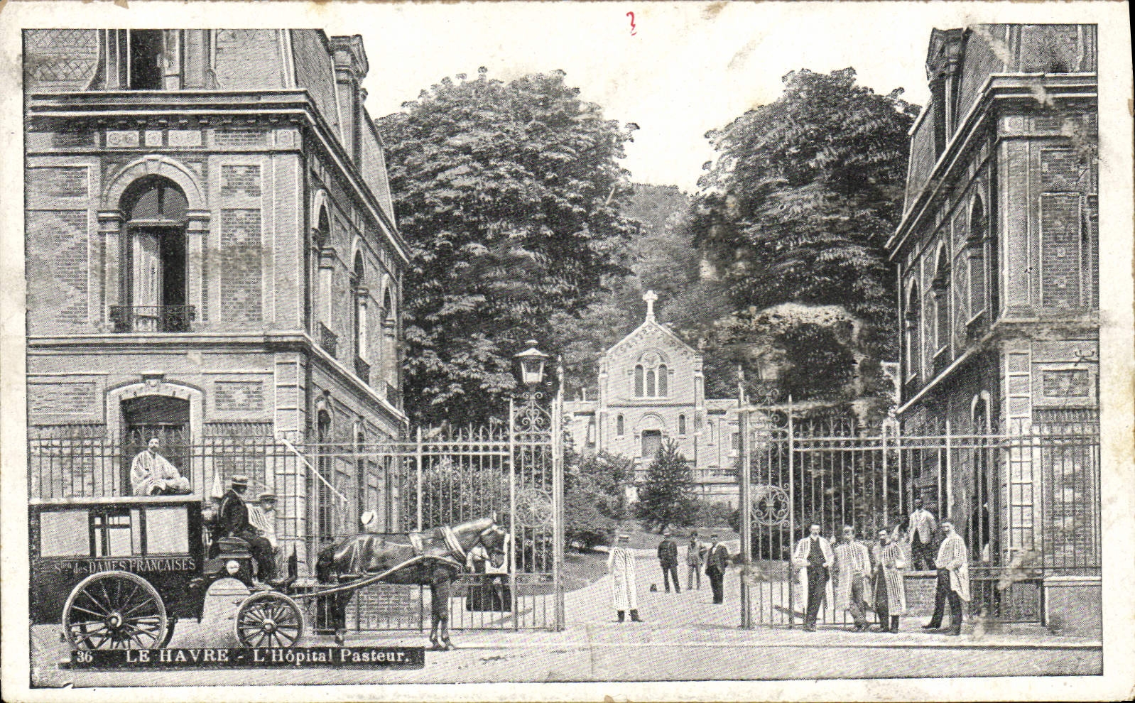 VINTAGE POSTCARD Le Havre Pasteur Hospital