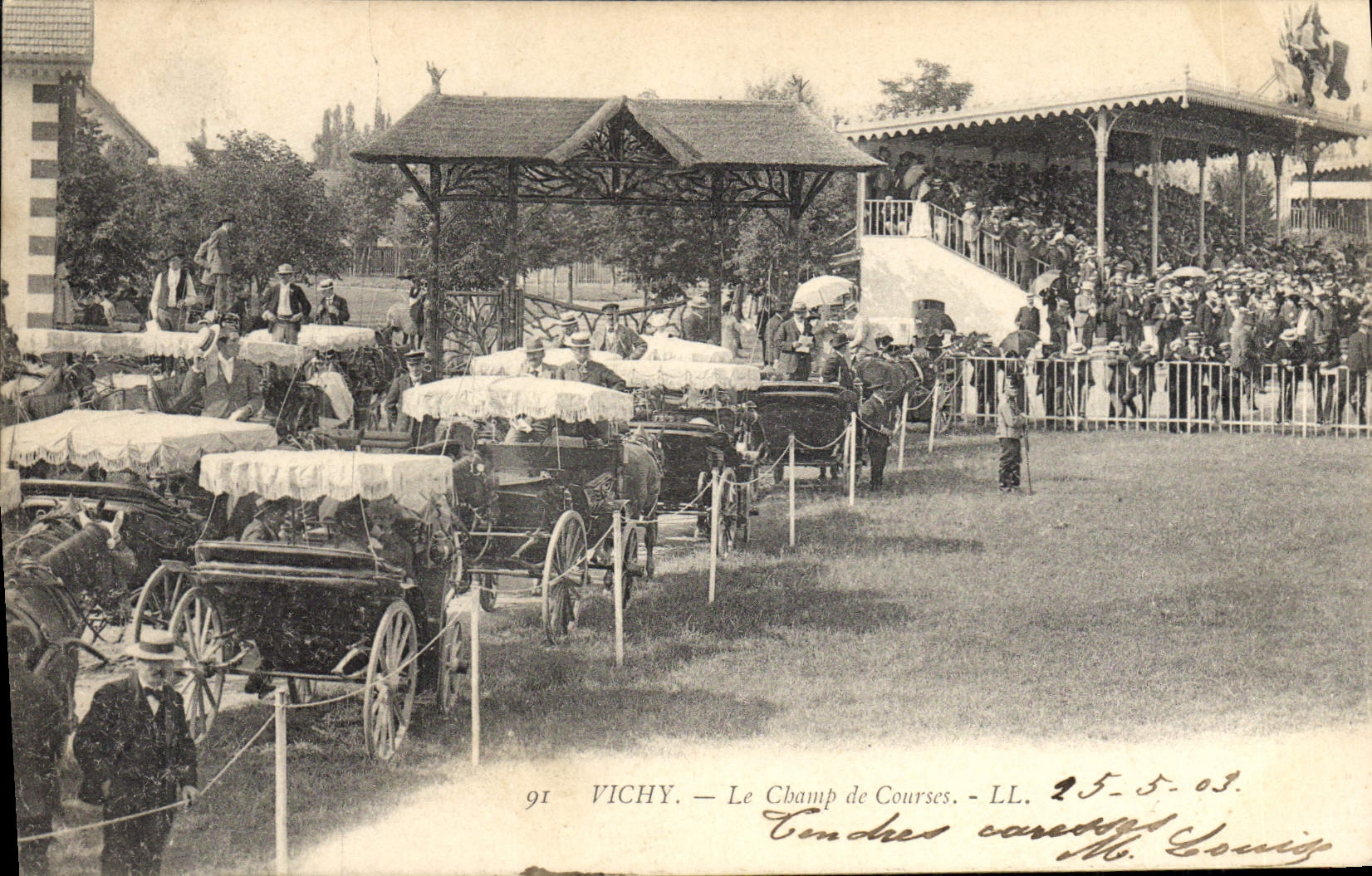 CPA Cheval Equitation Hippisme Vichy Le Champ de courses