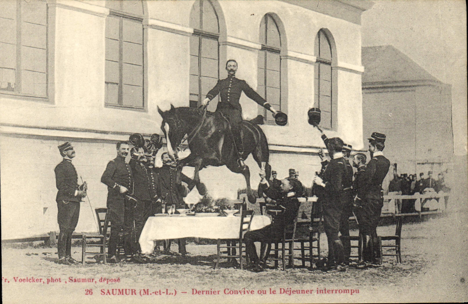 CPA Cheval Equitation Hippisme Saumur Dernier convive ou le dejeuner interrompu