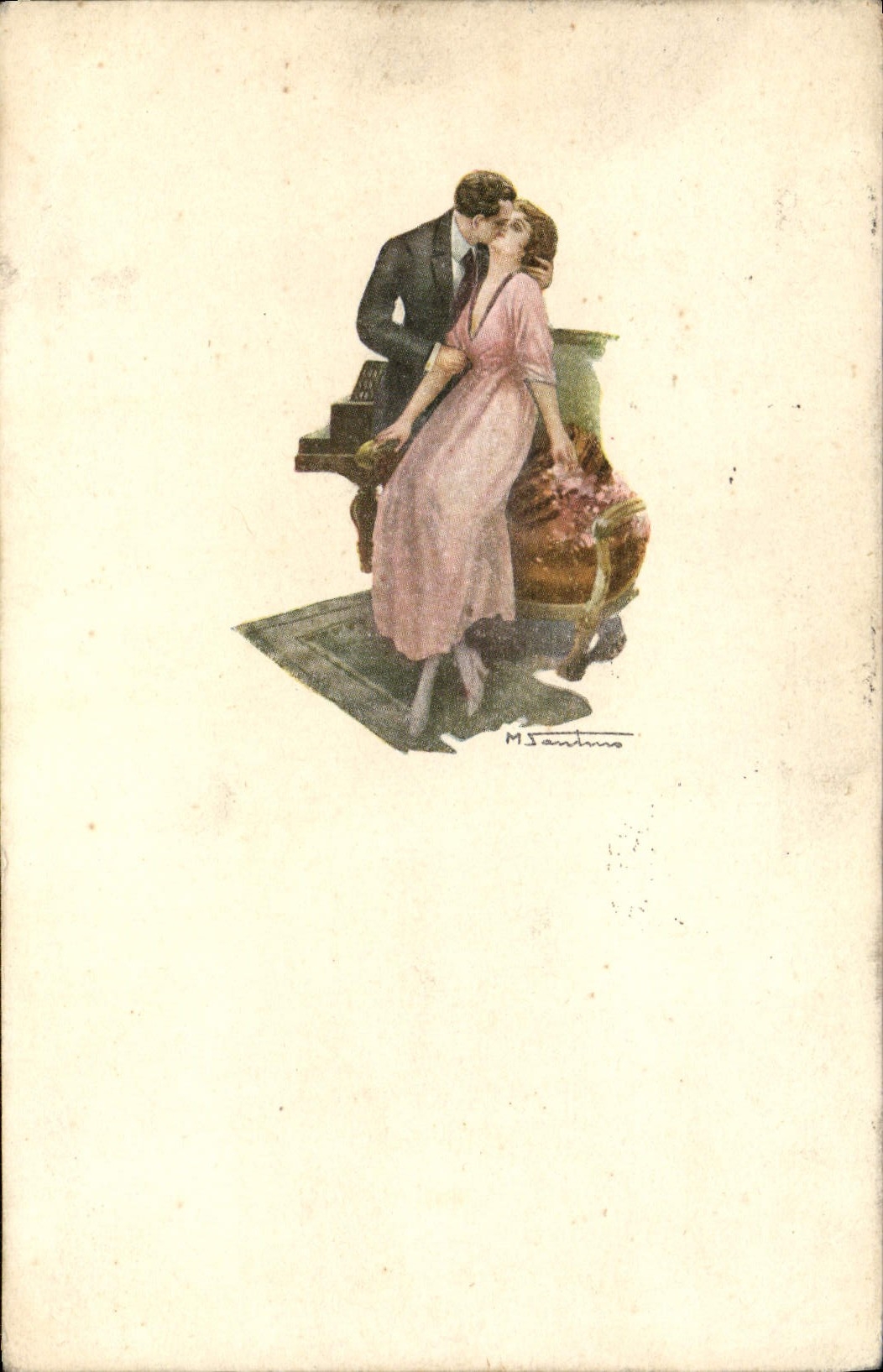 CPA Fantaisie Illustrateur Femme 