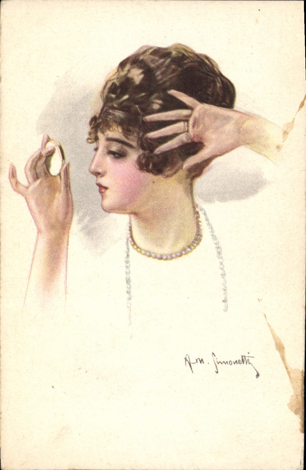 CPA Fantaisie Illustrateur Femme