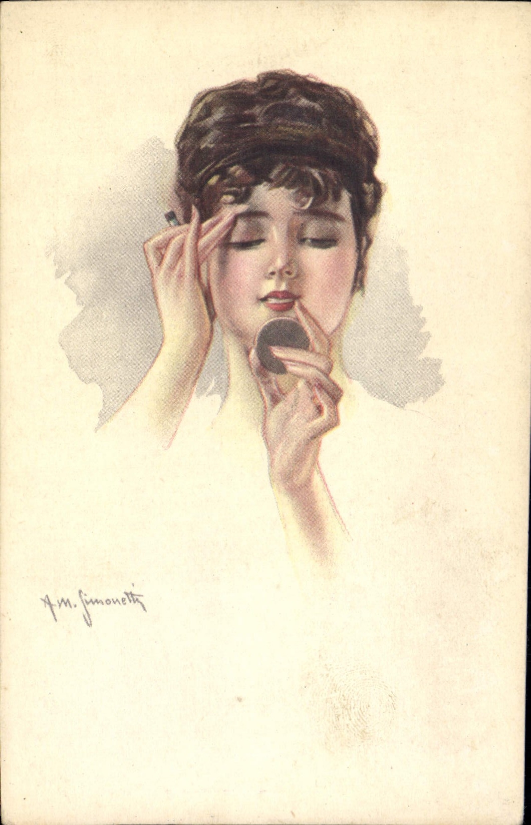 CPA Fantaisie Illustrateur Femme