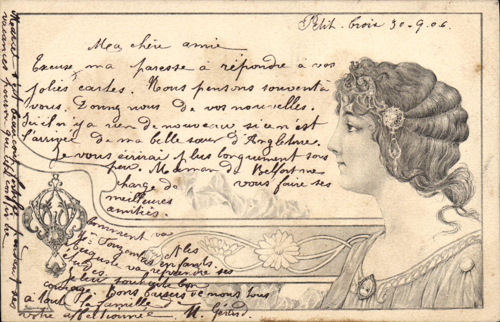 CPA Fantaisie Illustrateur Femme