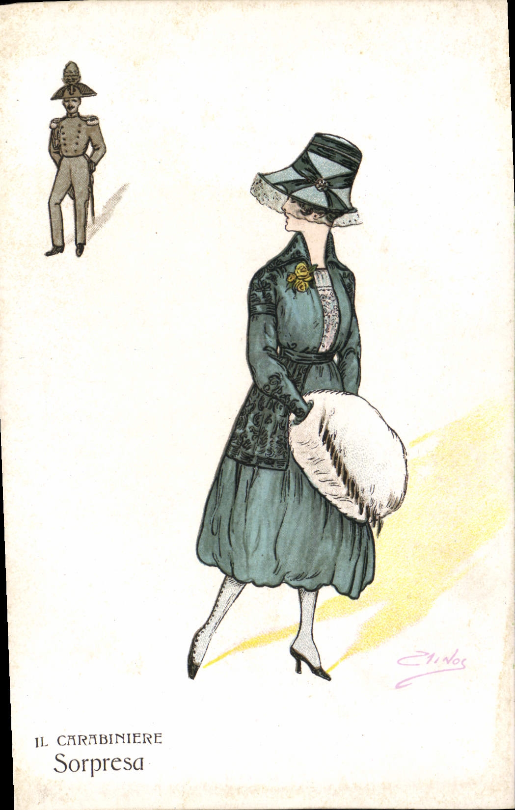 CPA Fantaisie Illustrateur Femme 