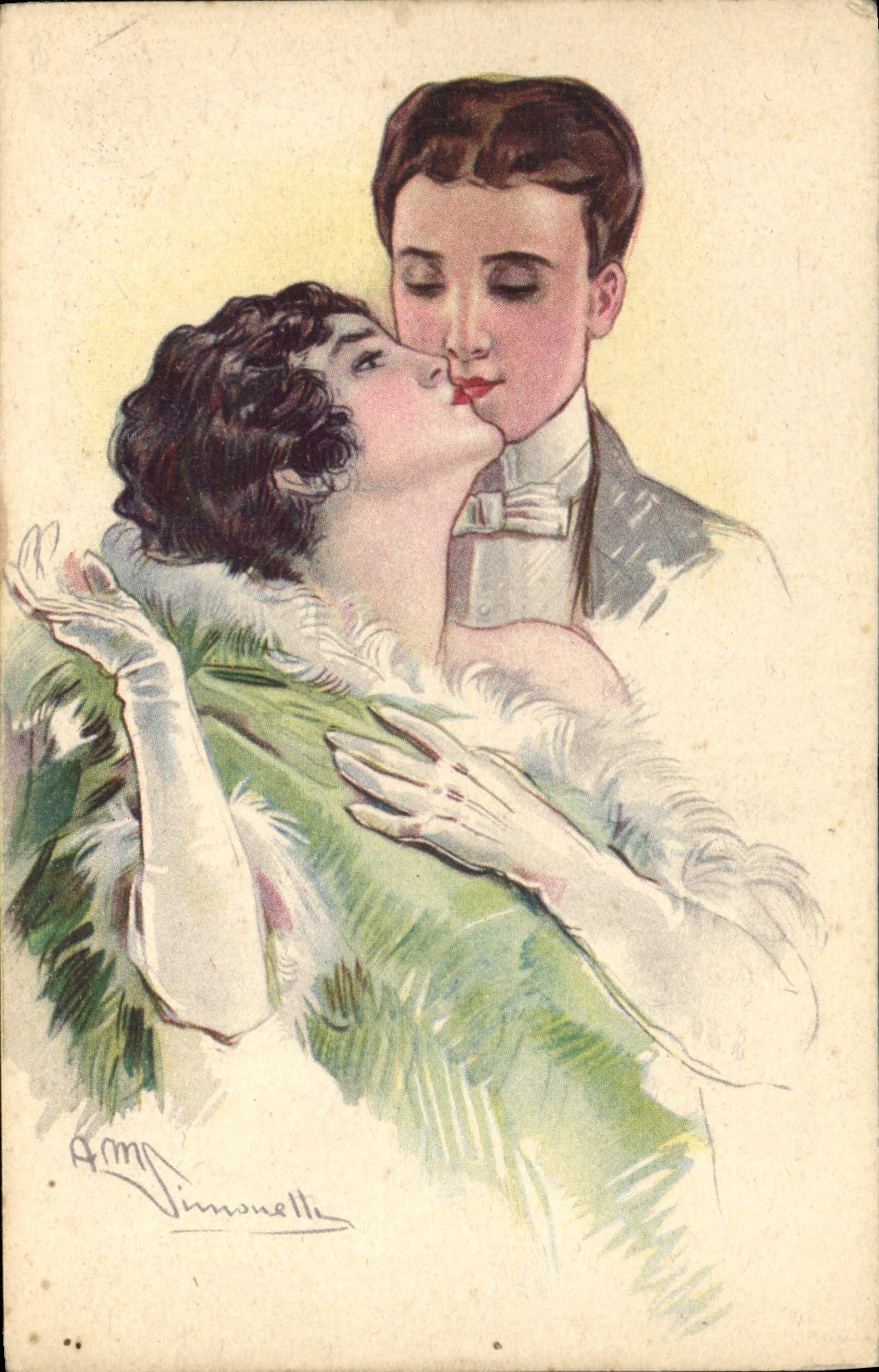 CPA Fantaisie Illustrateur Femme