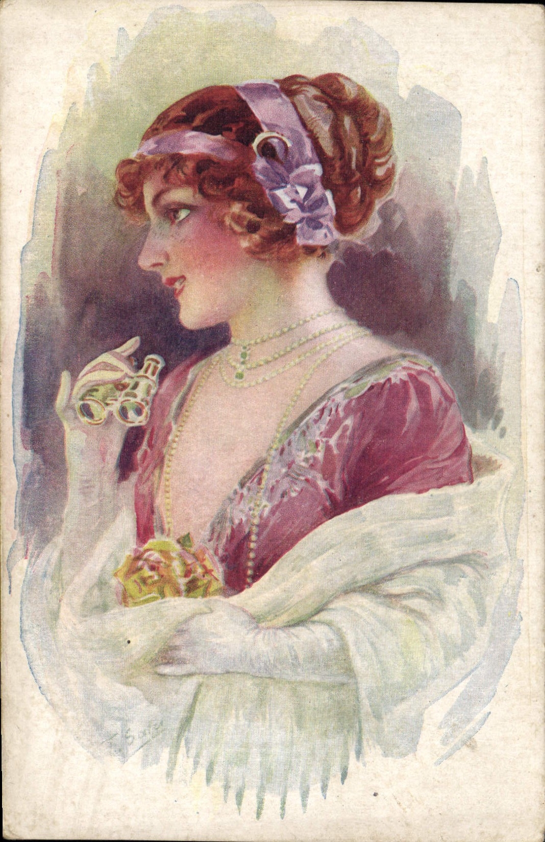 CPA Fantaisie Illustrateur Femme 