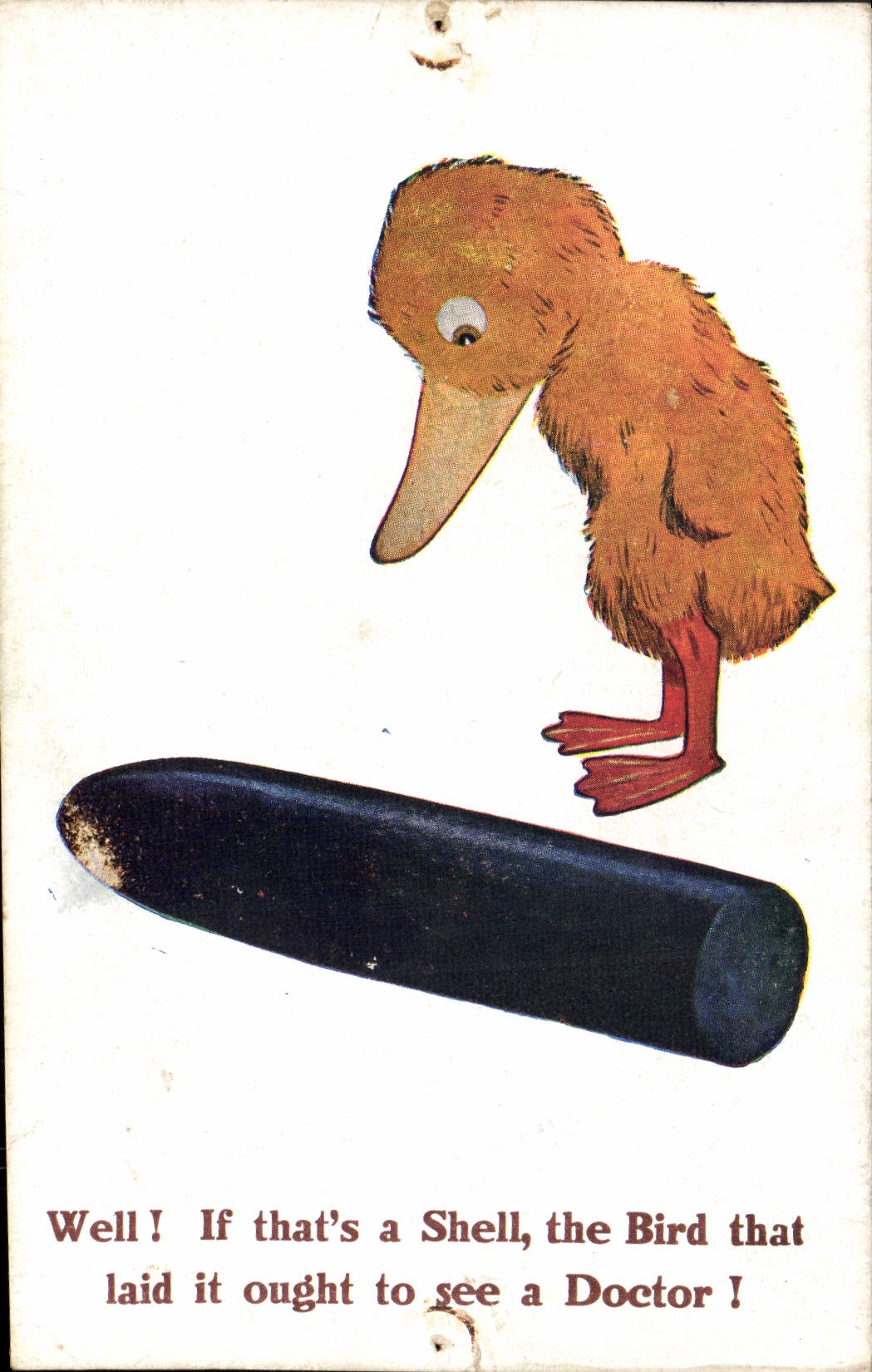 CPA Fantaisie Illustrateur Canard Obus 
