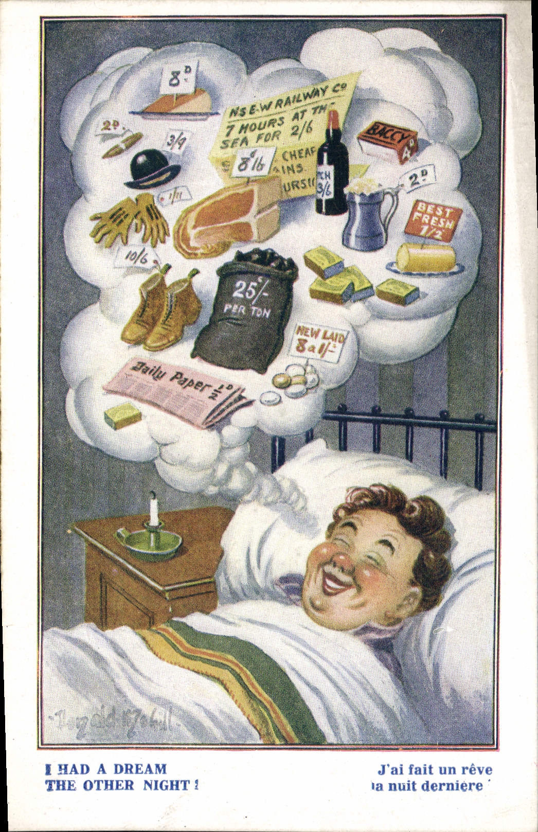 CPA Fantaisie Illustrateur I had a dream Donald Mc Gill 