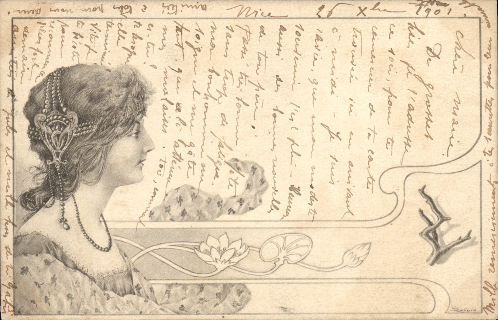 CPA Fantaisie Illustrateur Femme 