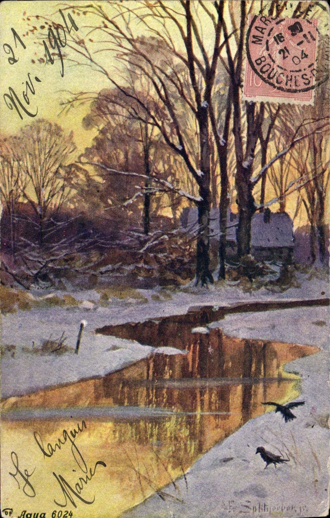 CPA Fantaisie Illustrateur Paysage 