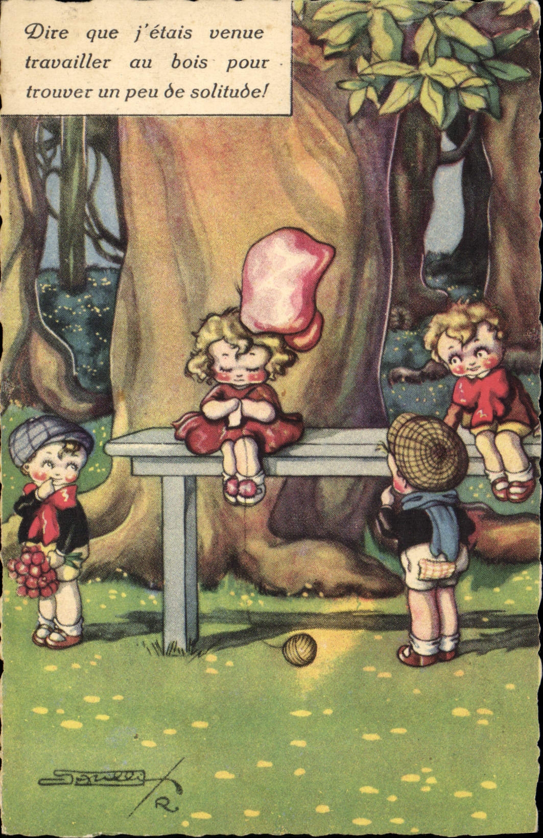 CPA Fantaisie Illustrateur Enfants 