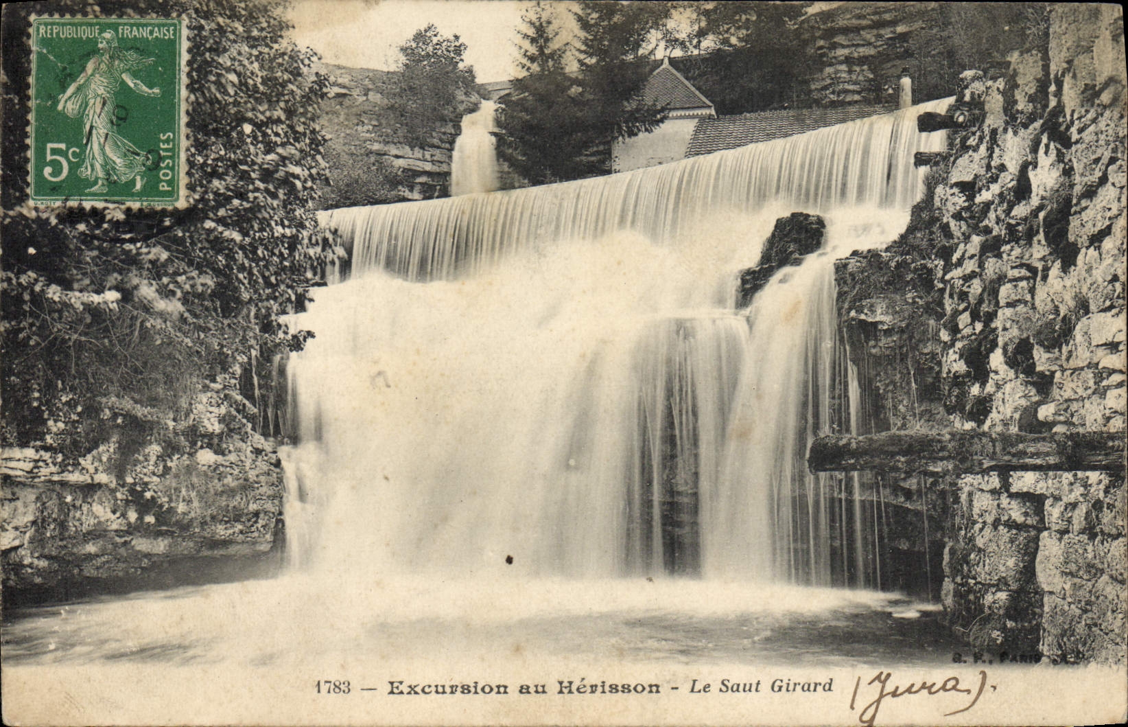 VINTAGE POSTCARD Excursion with the Hedgehog the Girard Jump