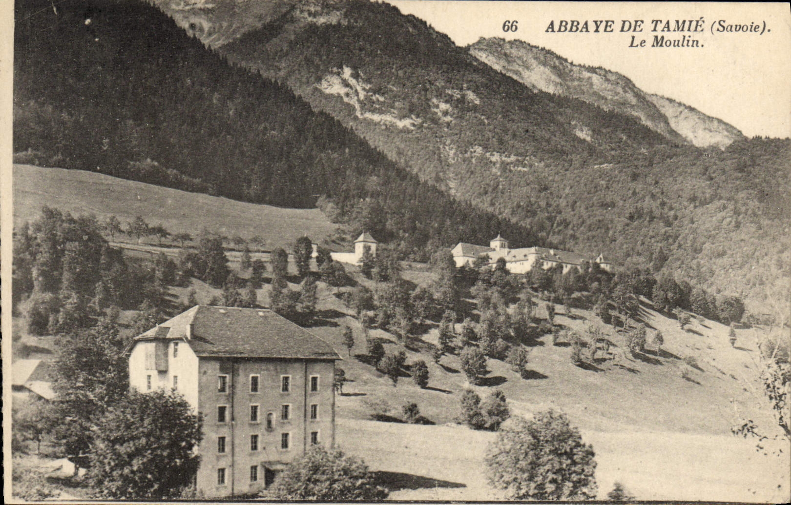 VINTAGE POSTCARD Abbey De Tamie the Mill