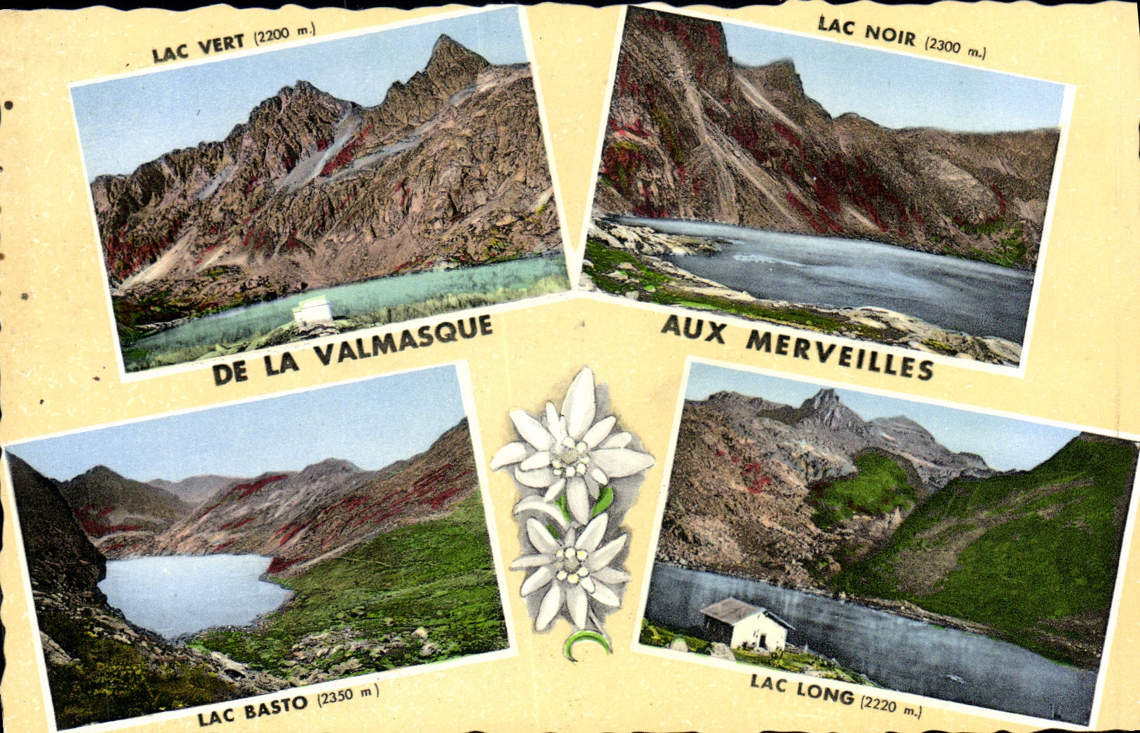 MODERN CARD Environs of Tightens Excursion Area of Valmasque and valley of the wonders