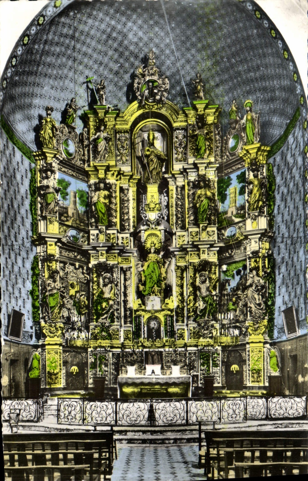 MODERN CARD Collioure chorus of the church St Vincent