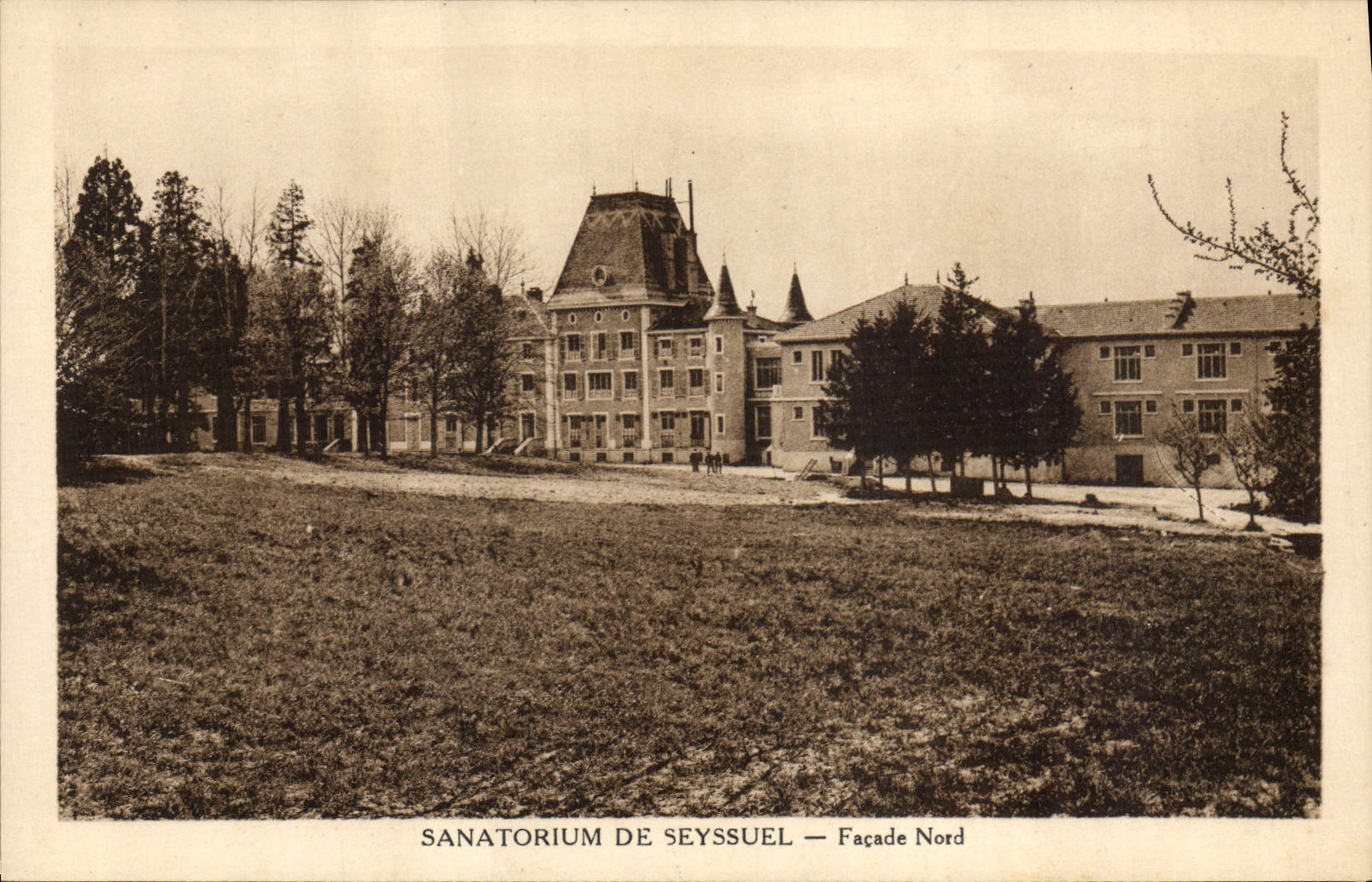 Ataque frontal de Sanatorium De Northern Seyssuel de la POSTAL de la VENDIMIA