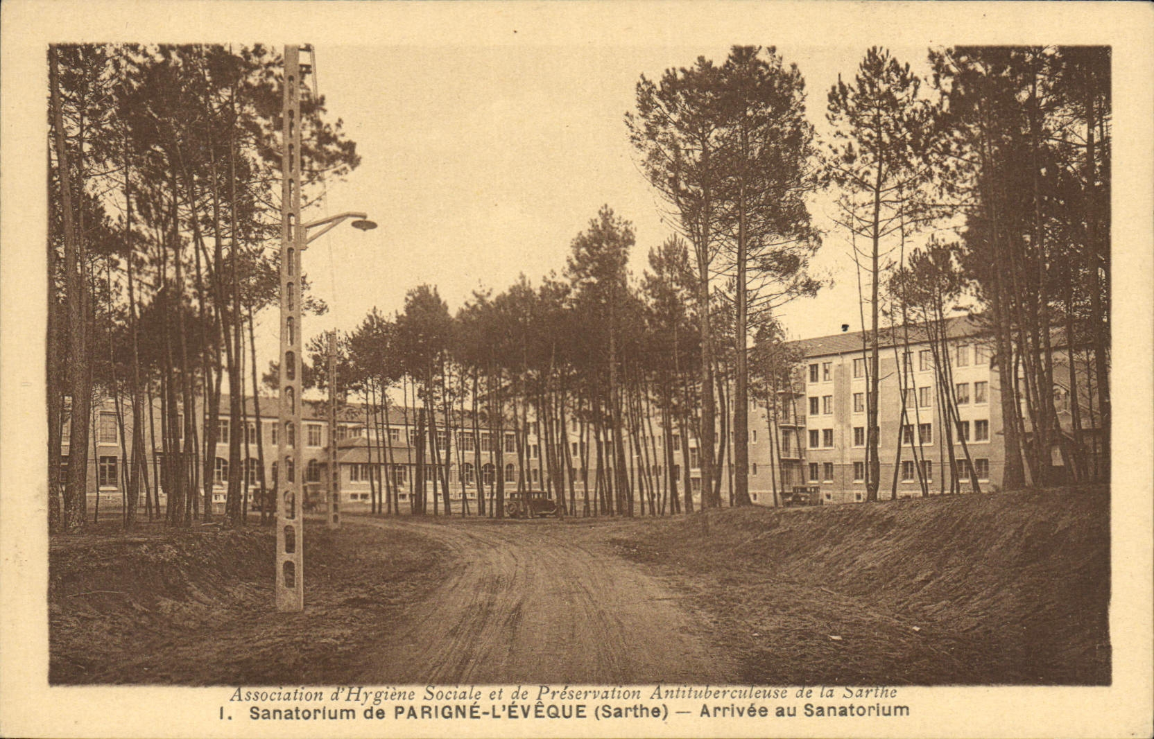 CPA Sanatorium de Parigne L'Eveque Arrivee au Sanatorium Arrivee