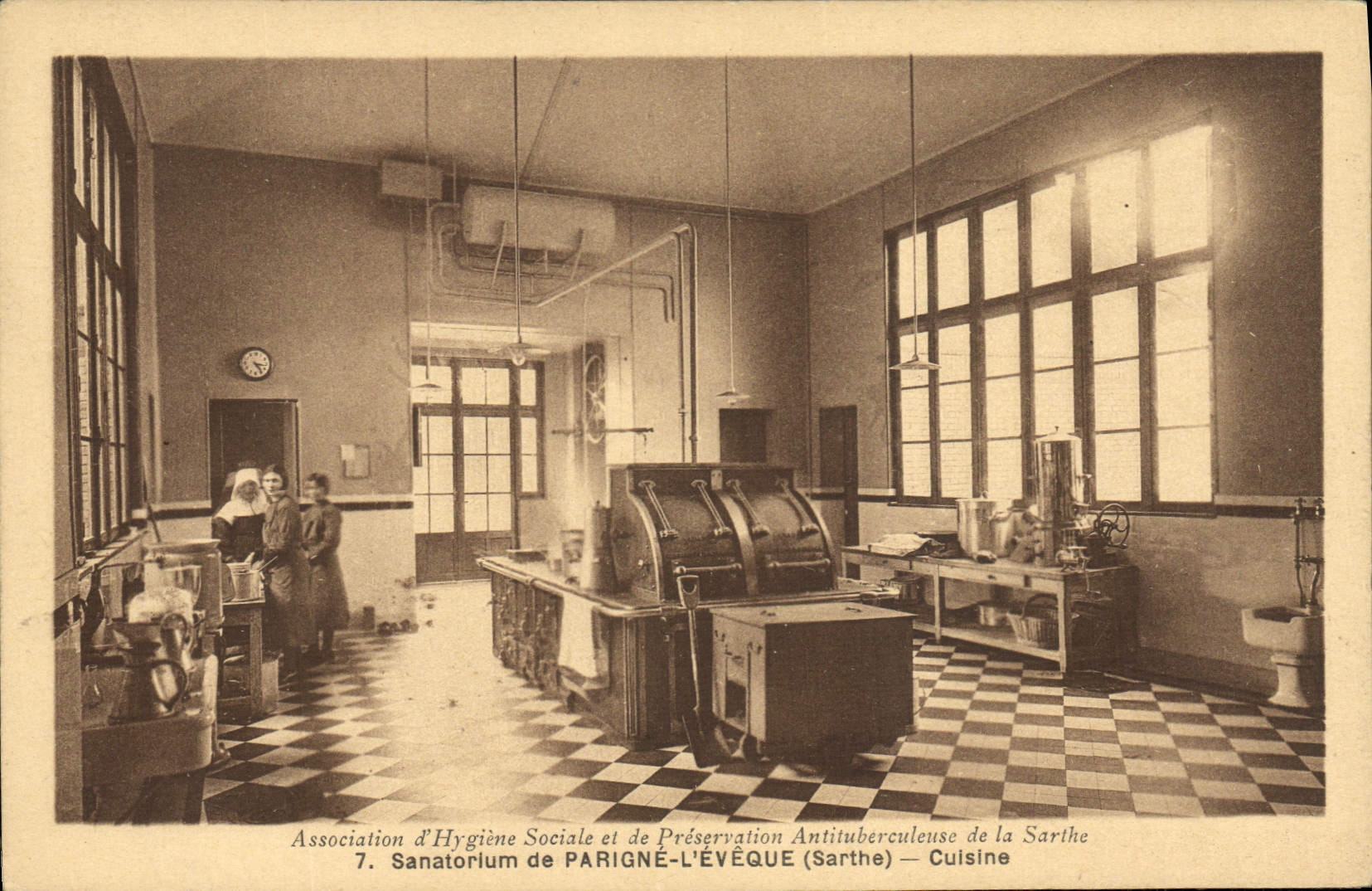 Sanatorio de la POSTAL de la VENDIMIA de Parigne el obispo Cooks