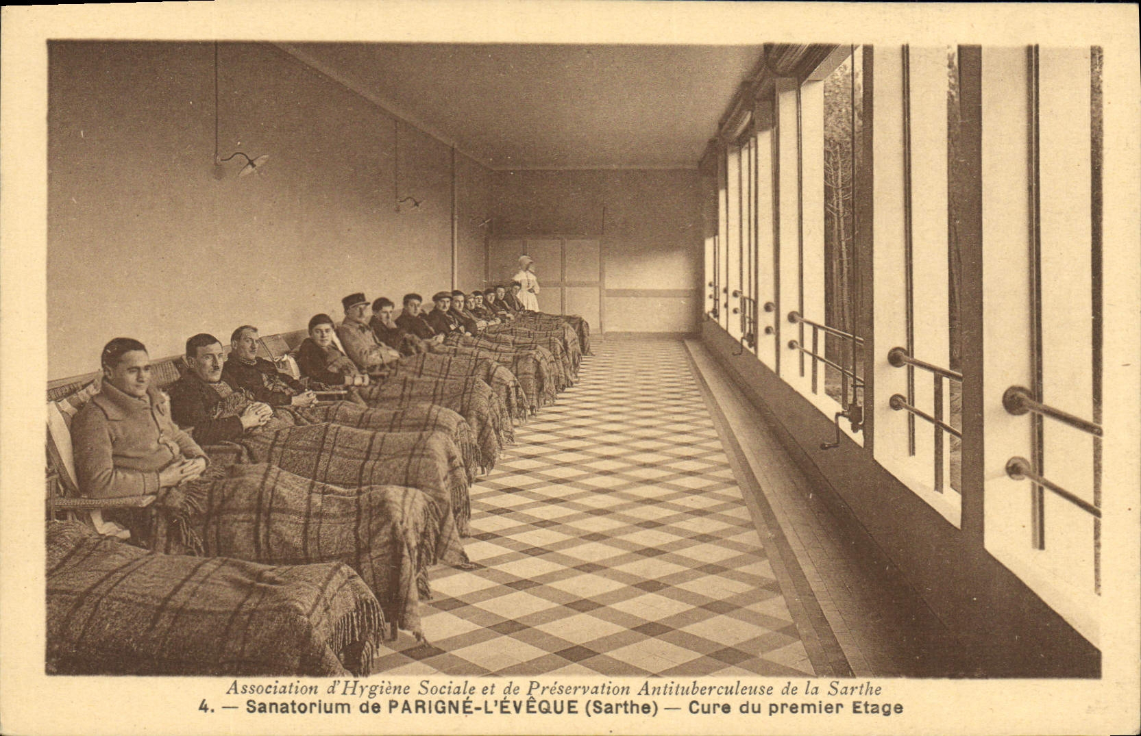 CPA Sanatorium de Parigne Cure du premier etage