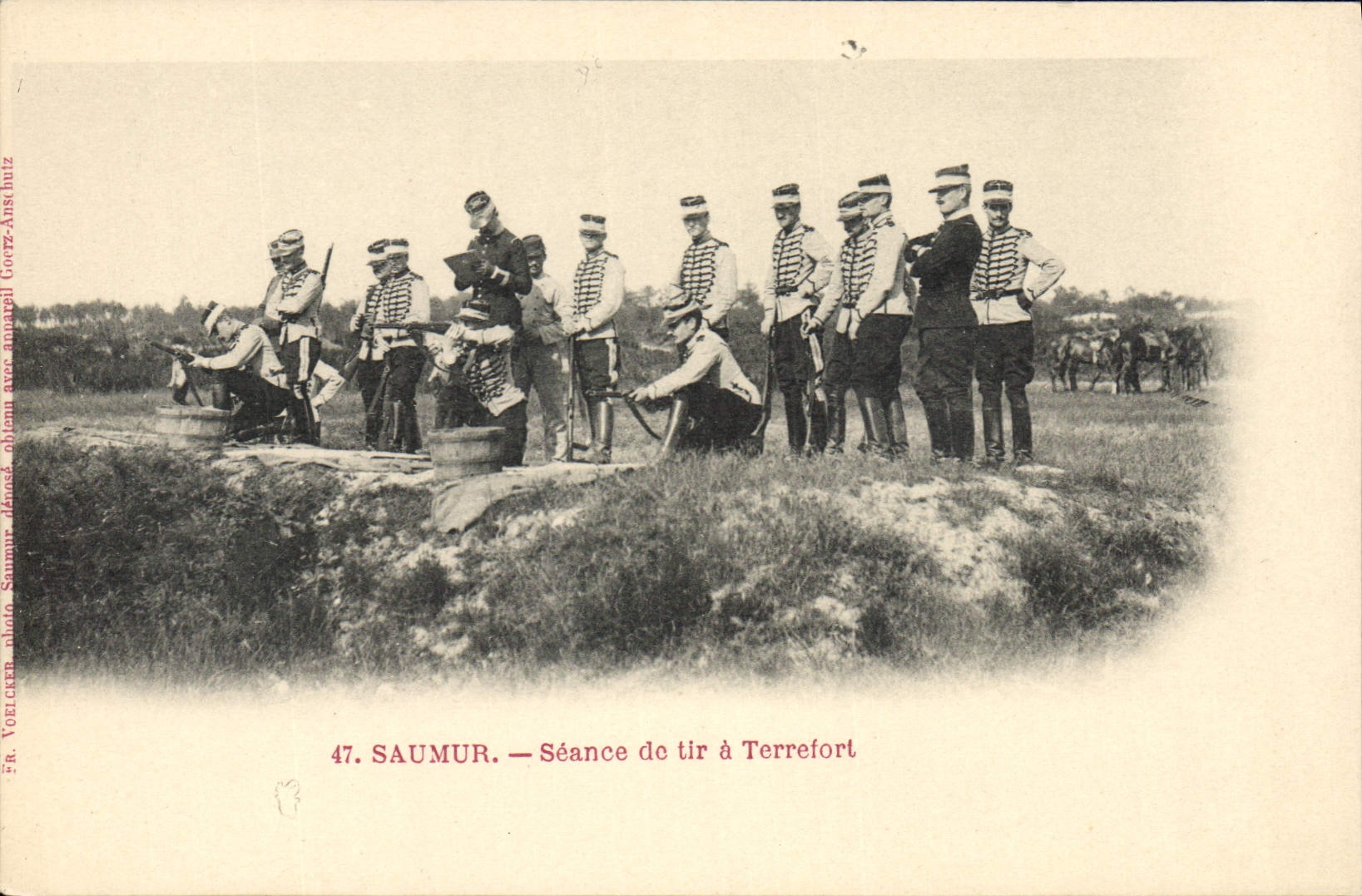 CPA Cheval Equitation Hippisme Saumur Seance de tir a Terrefort
