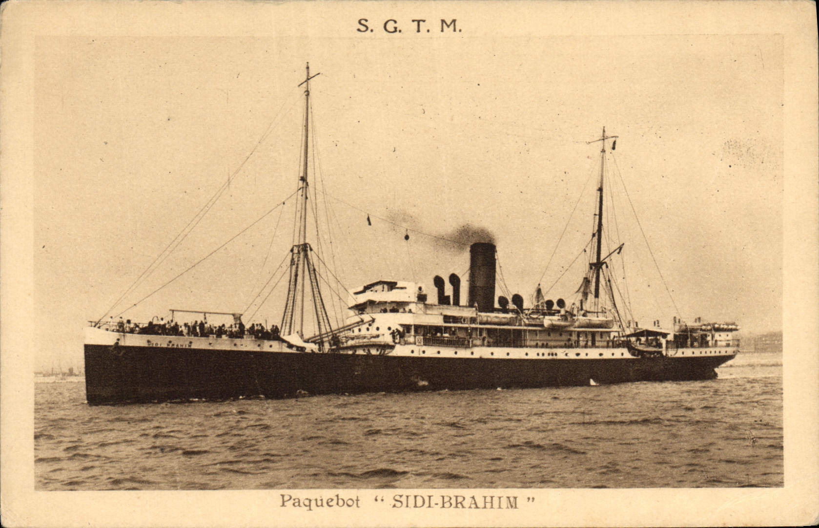 CPA Bateau SGTM Paquebot Sidi Brahim
