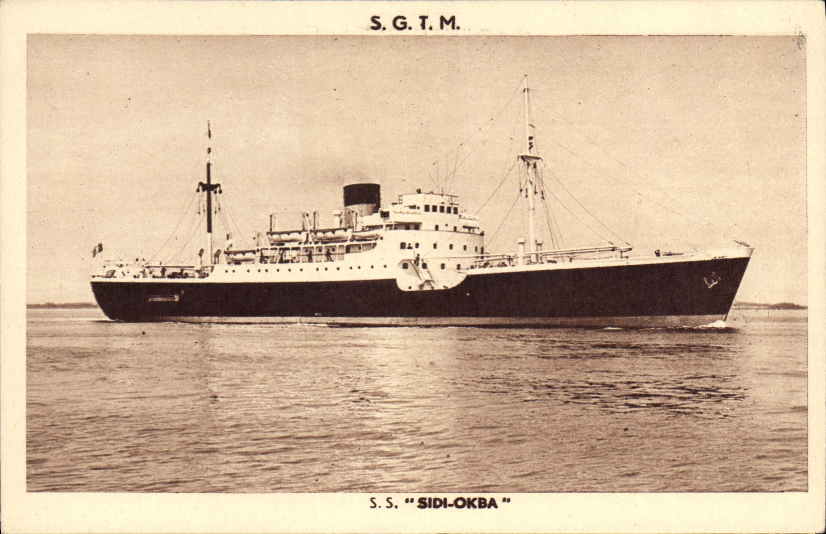 CPA Bateau SGTM SS Sidi Okba 