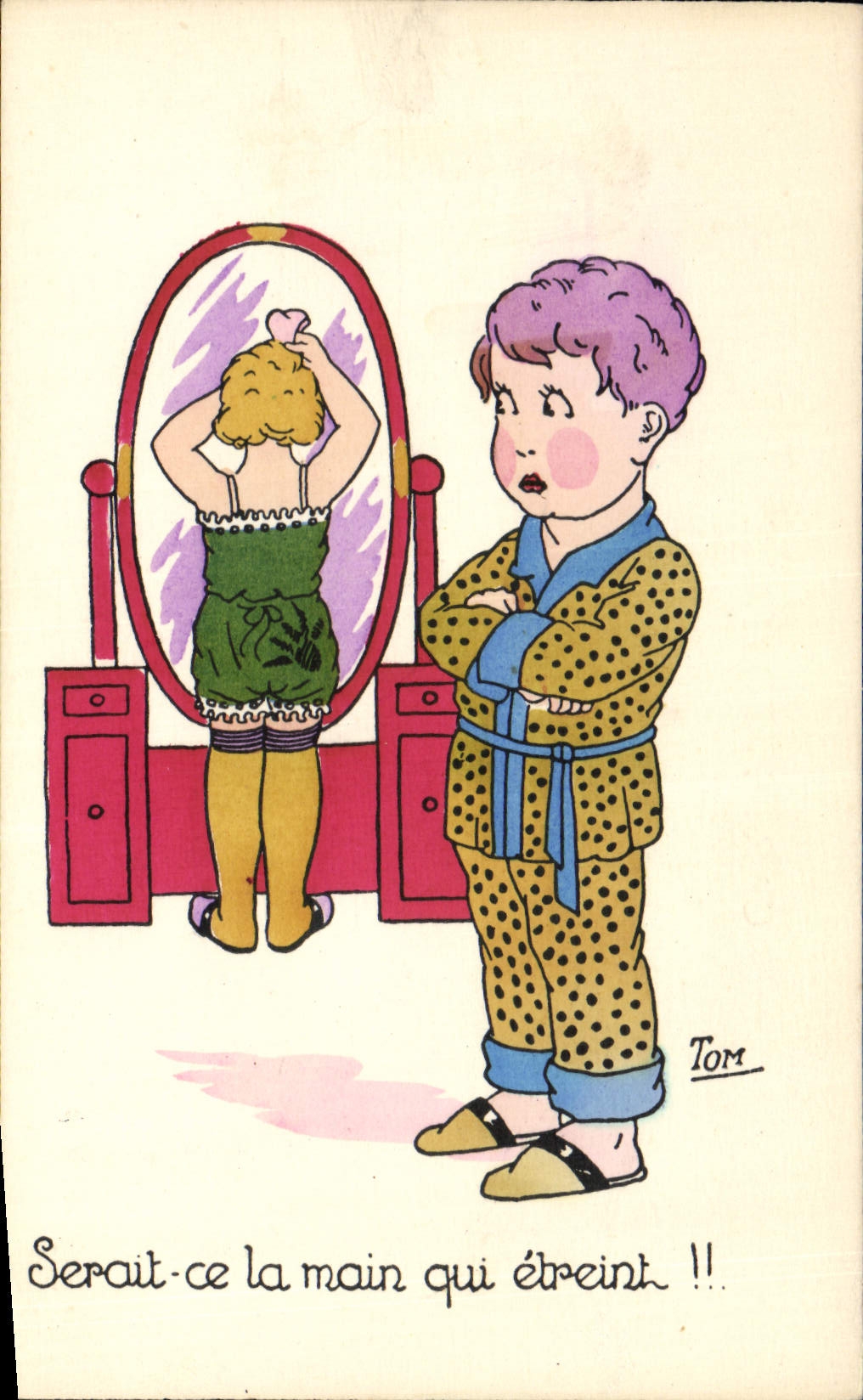 VINTAGE POSTCARD Fantasy Illustrator Tom Child