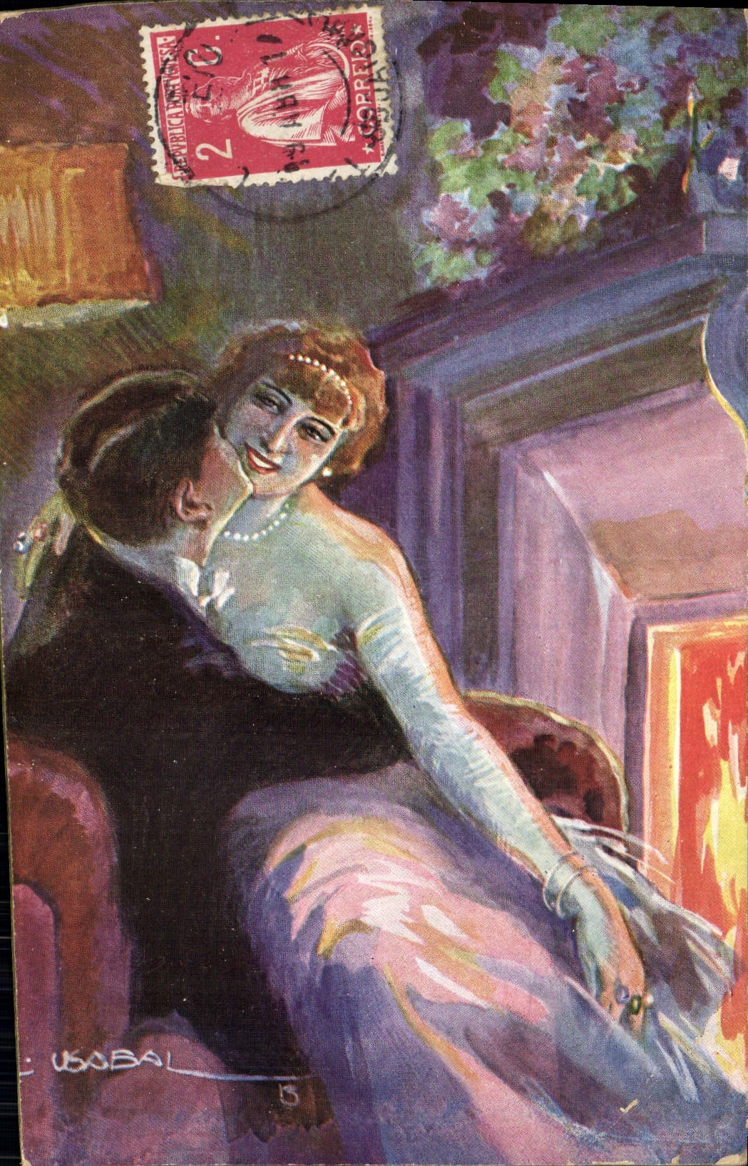 CPA Fantaisie Illustrateur Femme 