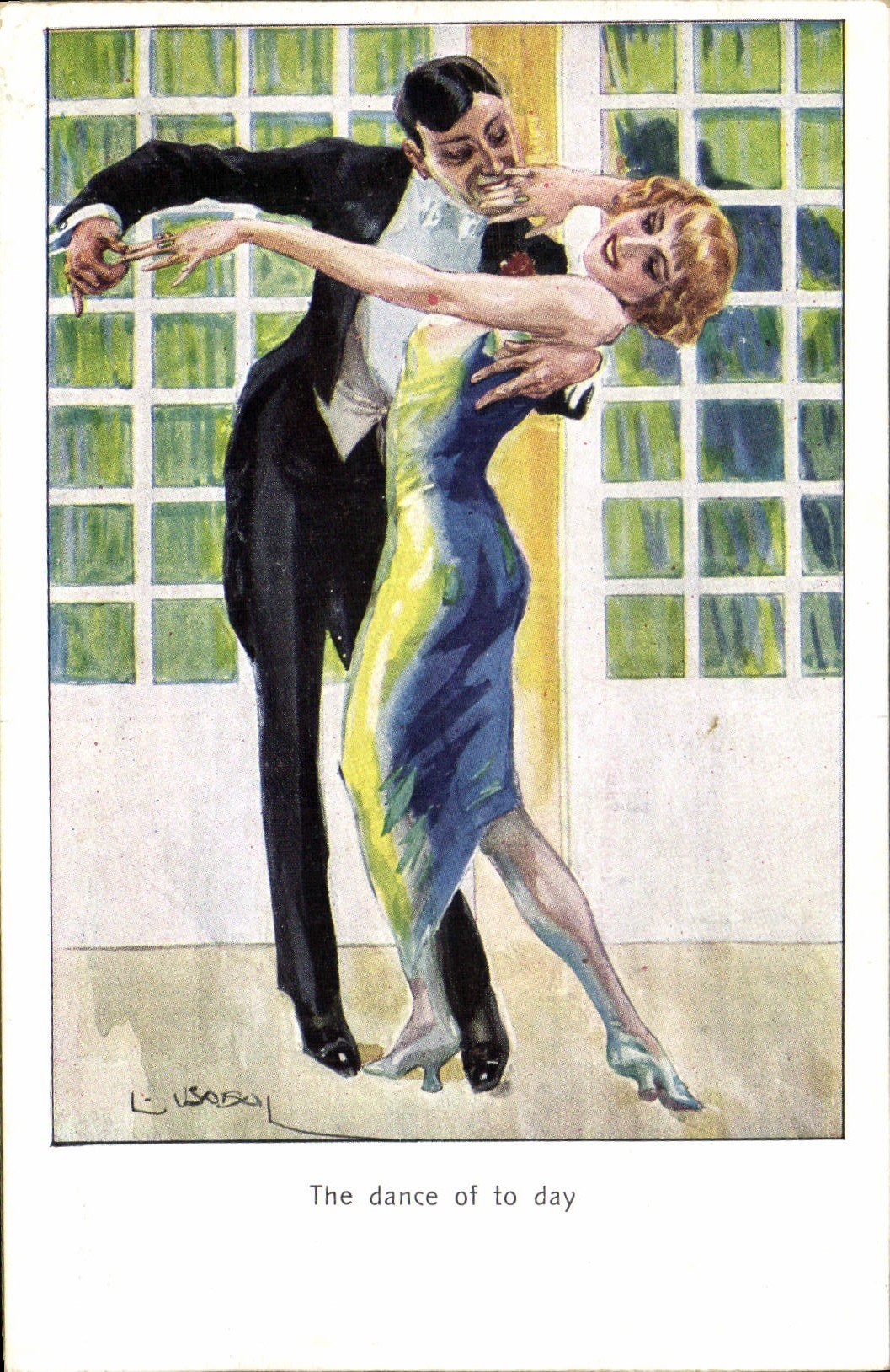 CPA Fantaisie Illustrateur Femme Danse 