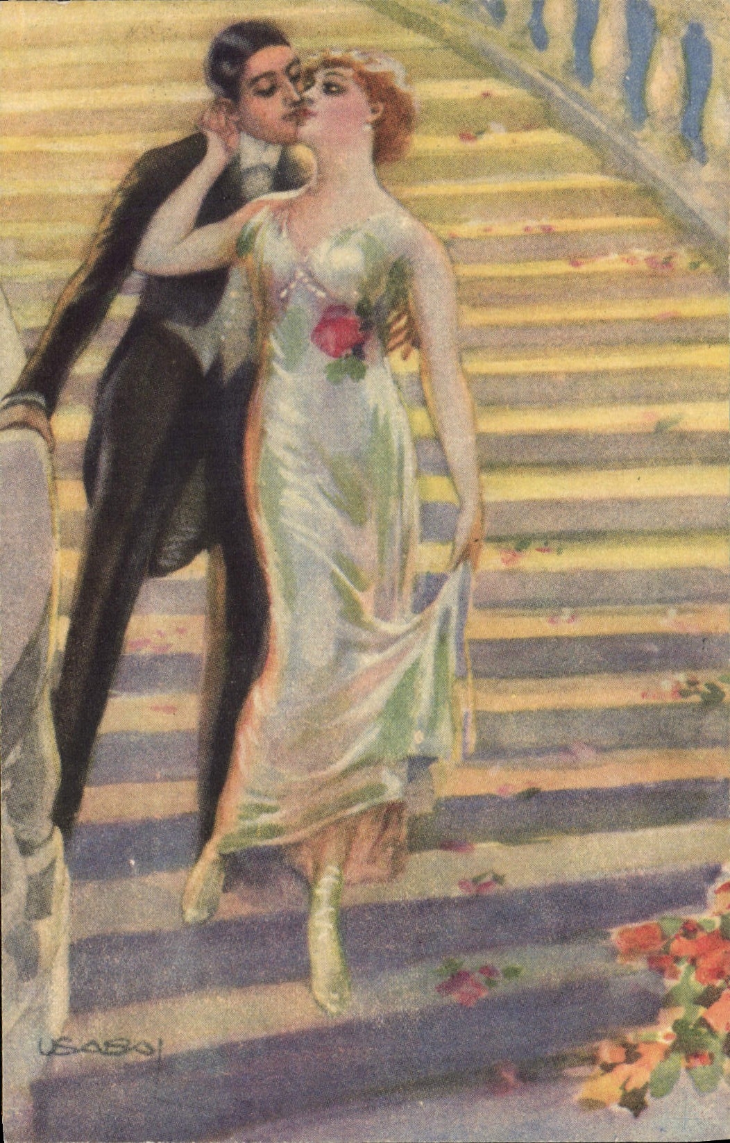 CPA Fantaisie Illustrateur Femme