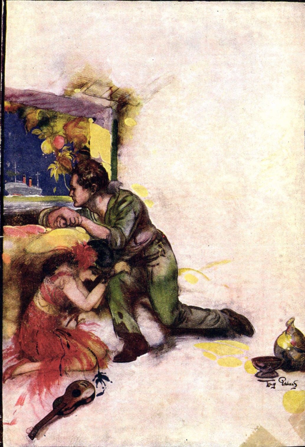 VINTAGE POSTCARD Fantaisie Illustrator Man Operated House Belfast Alfred Butt The bird off paradise