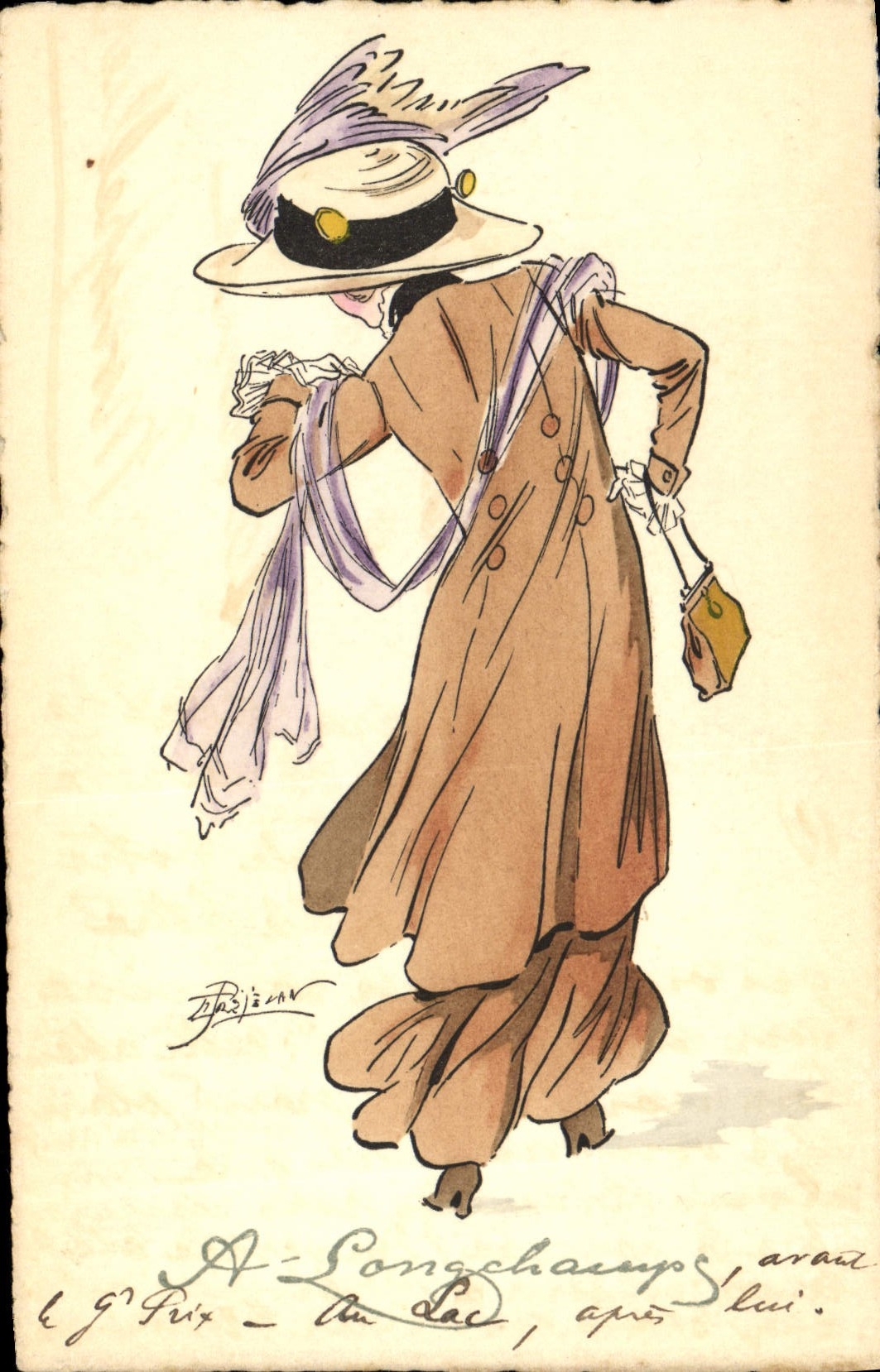 CPA Fantaisie Illustrateur Femme 