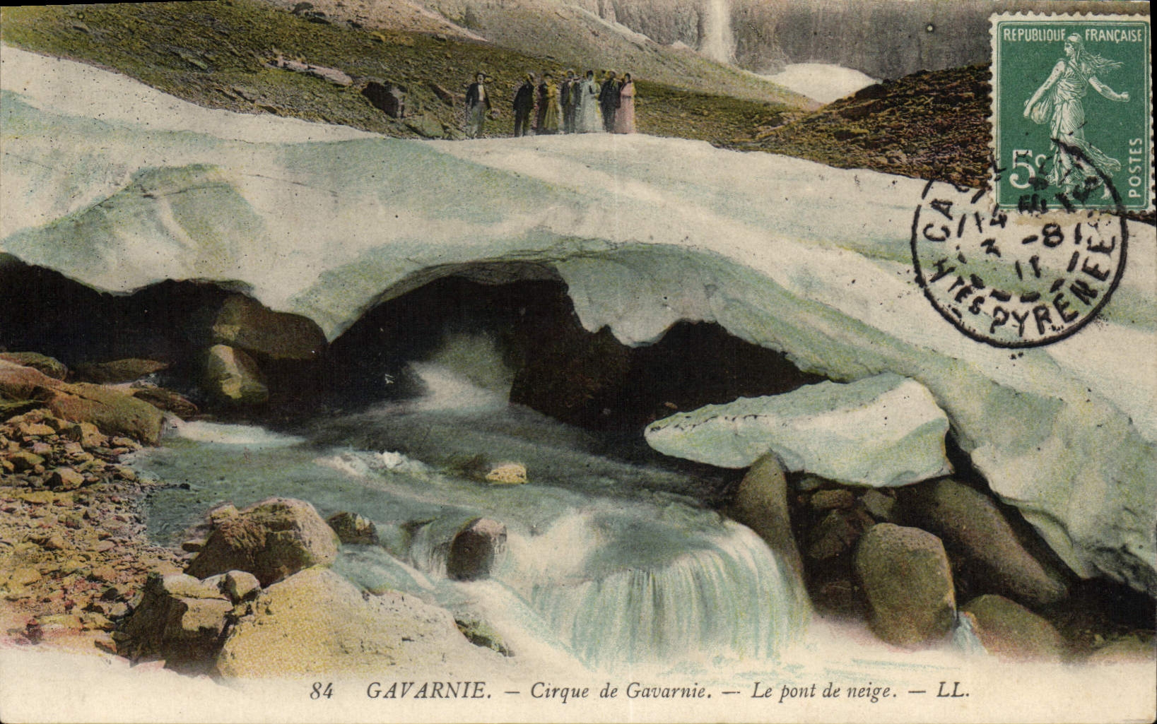 CPA Gavarnie Cirque de Gavarnie Le pont de neige