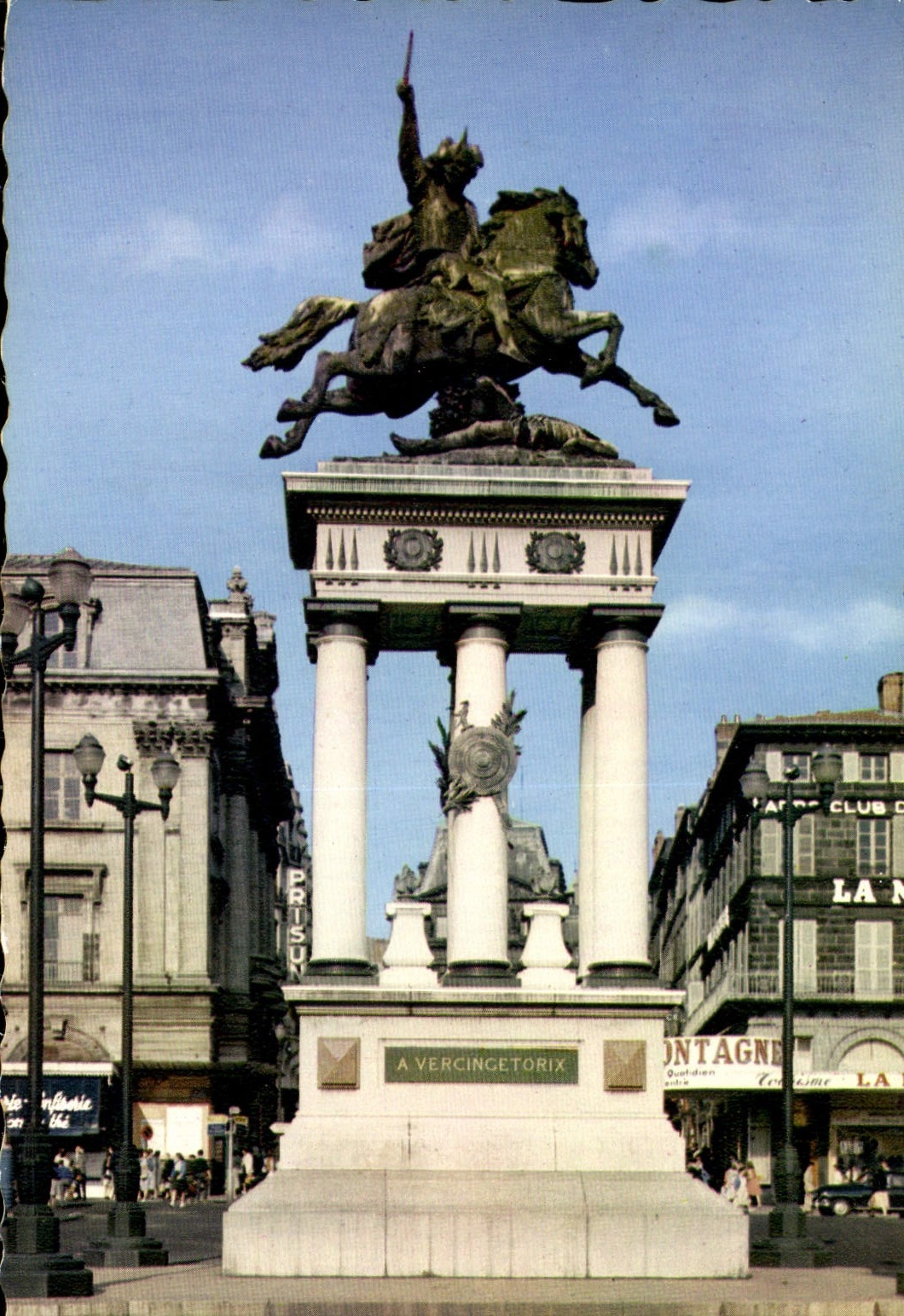 MODERN CARD Clermont Ferrand Places of Jaude Monument of Vecingetorix