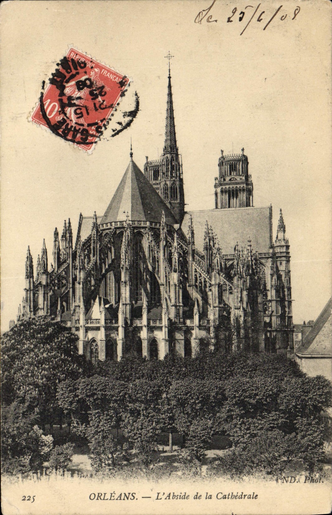 CPA Orleans L'Abside de la Cathedrale