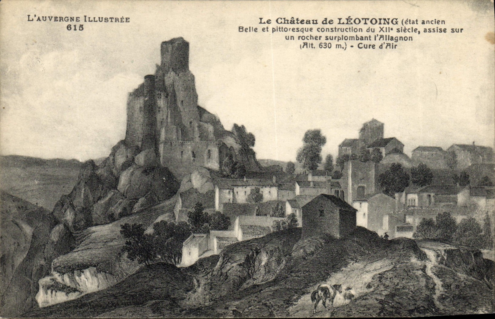 VINTAGE POSTCARD the castle of Leotoing
