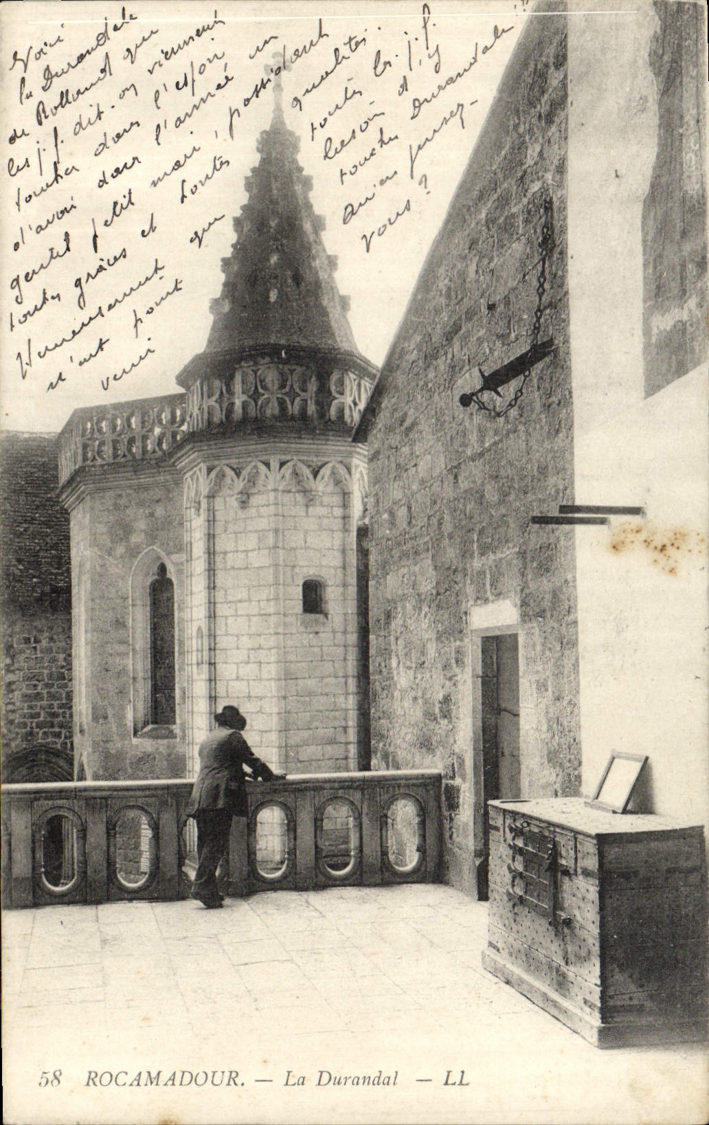 VINTAGE POSTCARD Rocamadour Durandal