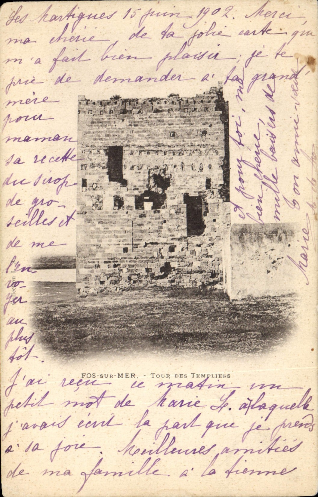 CPA Fos Sur Mer Tour Des Tenpliers