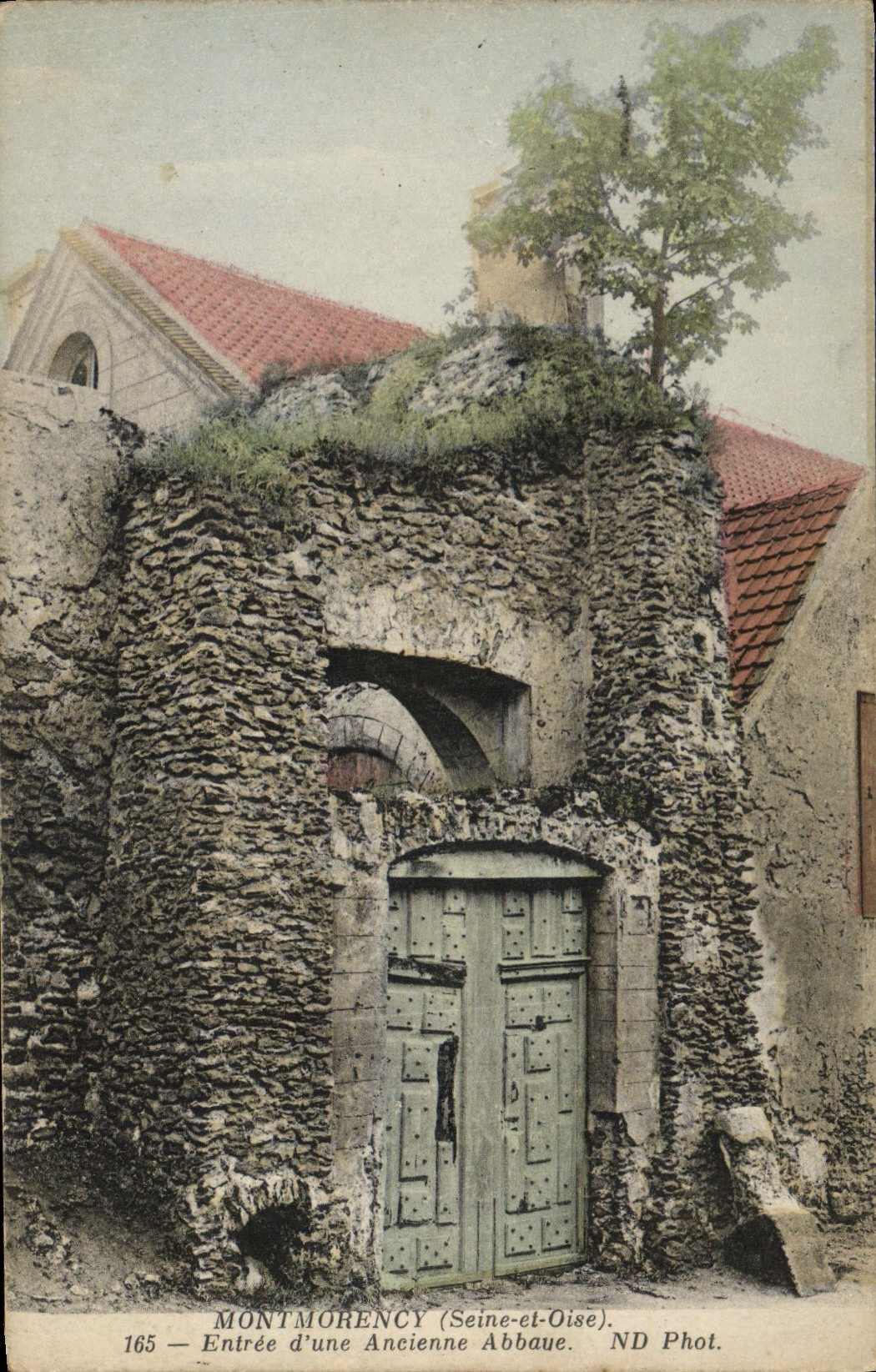 VINTAGE POSTCARD Montmorency Entered Of an Old Abbey