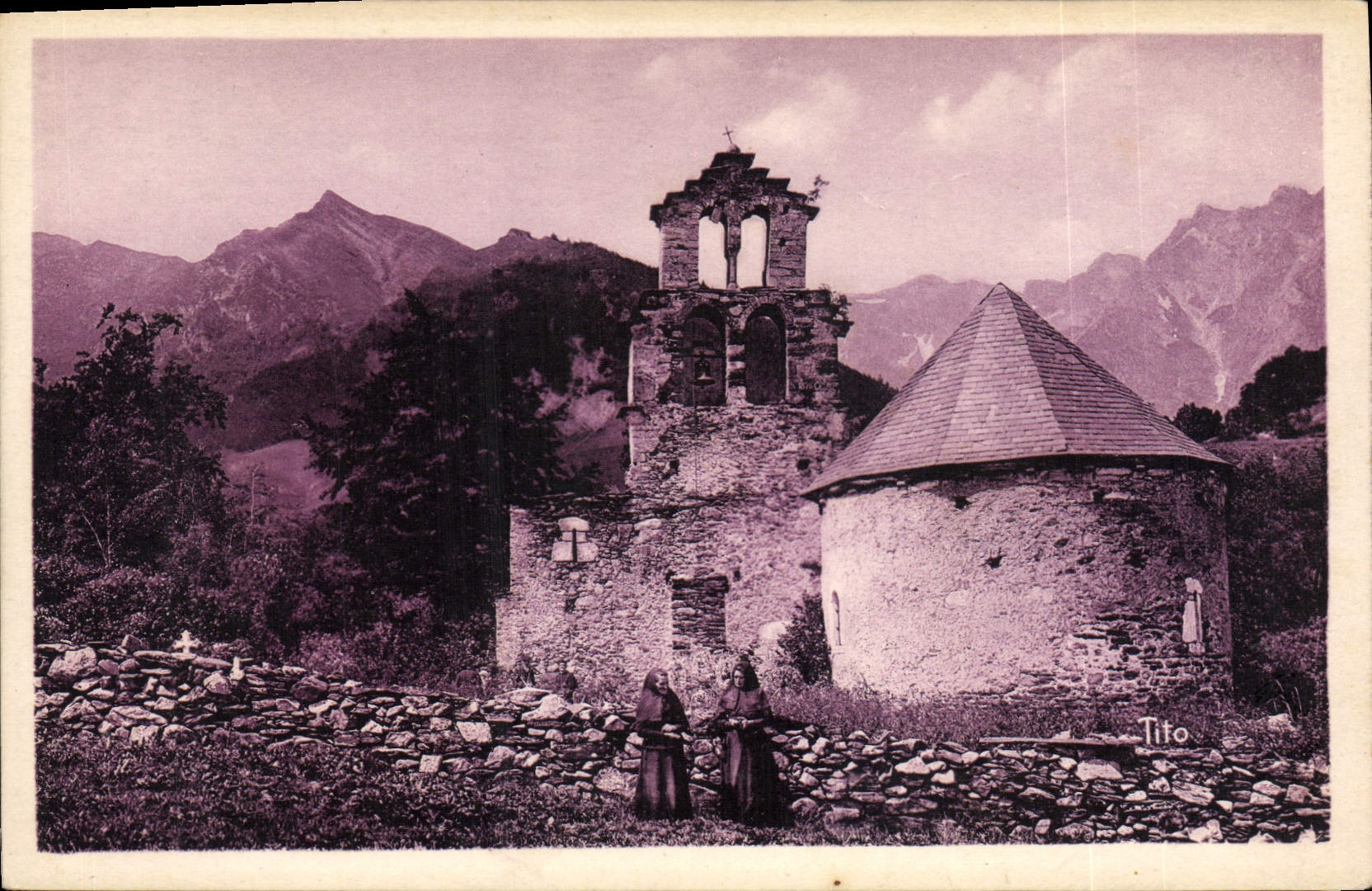 CPA Les Beaux Paysages De France Le Plan D'Aragnouet Eglise des Templiers