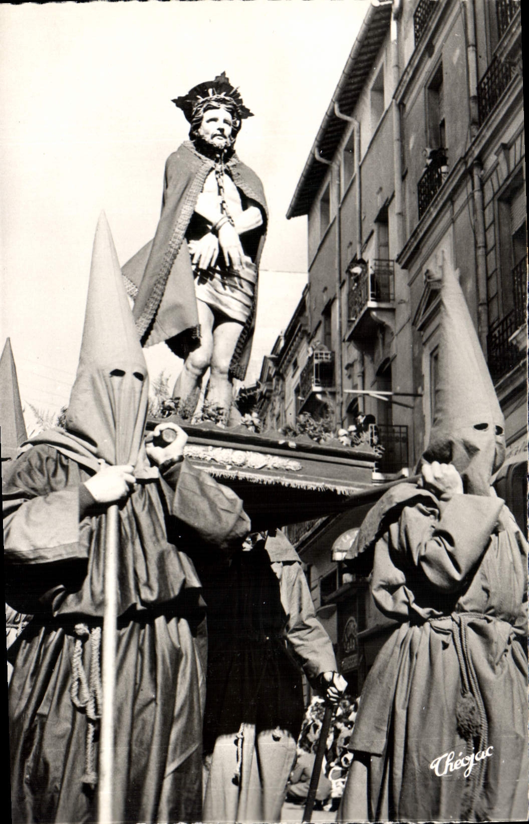 CPM Perpignan Semaine sainte en Roussillon La procession de la Sanch L'Ecce Homo