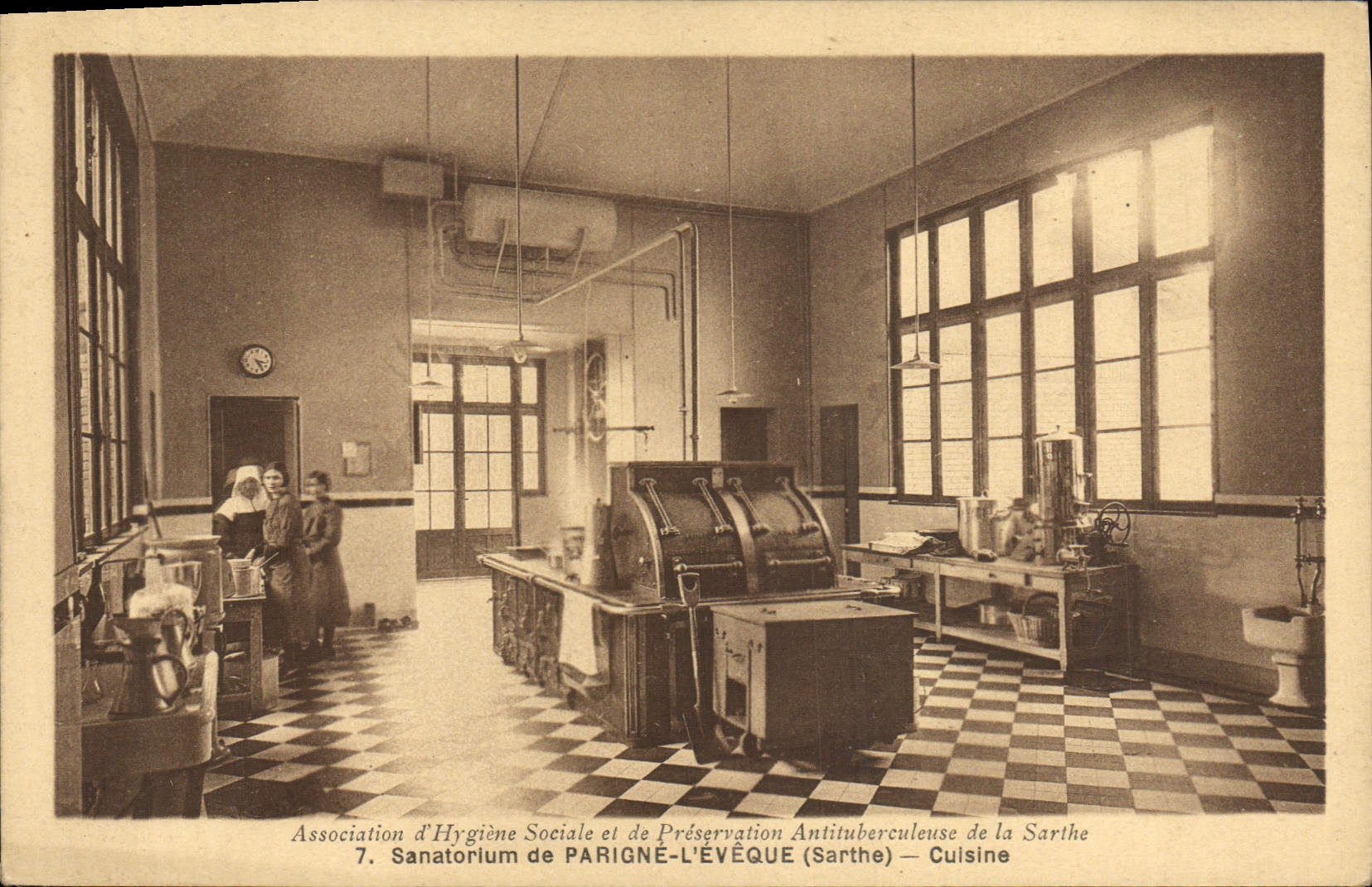 CPA Sanatorium de Parigne l'Eveque Cuisine 