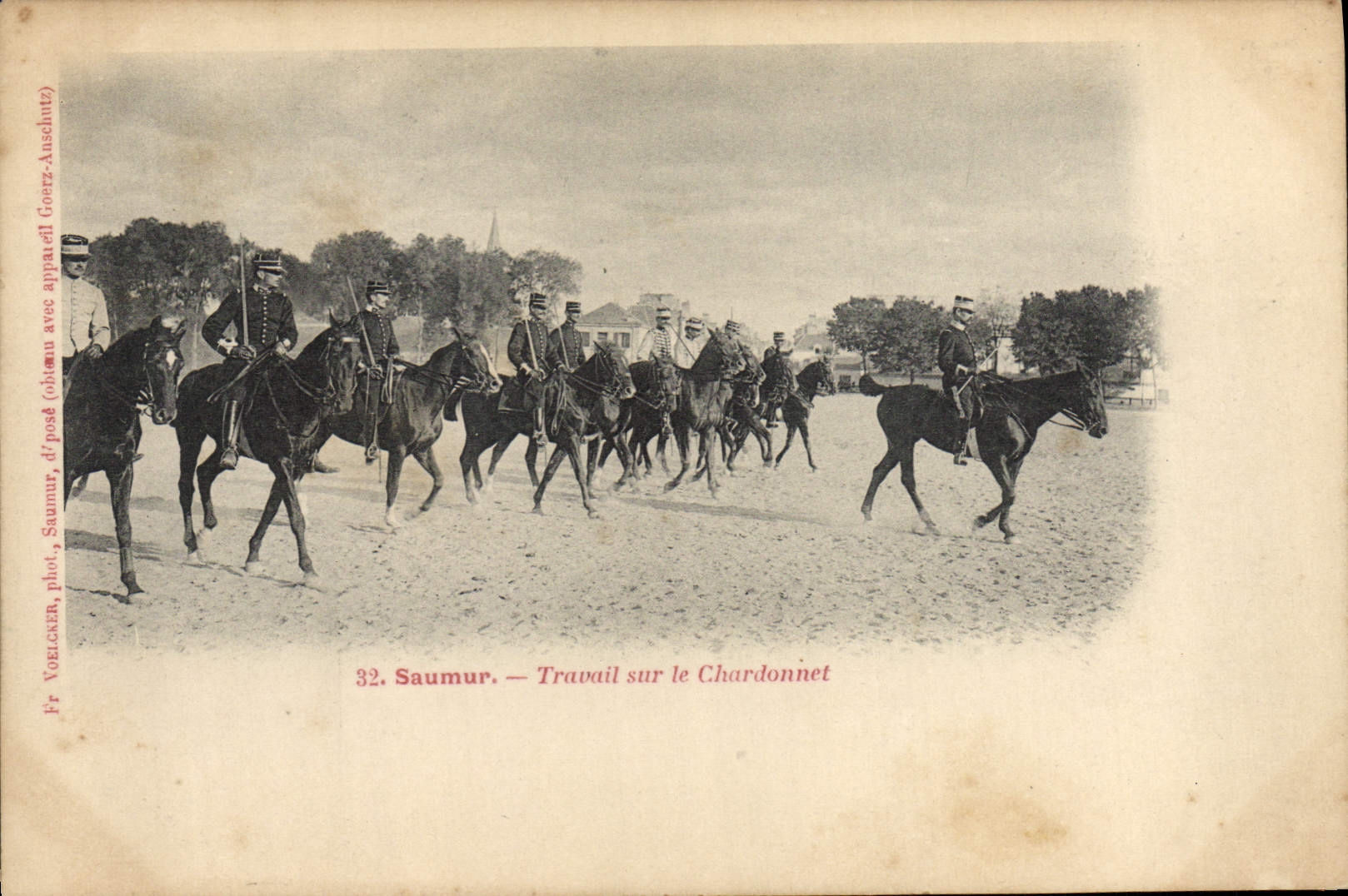 CPA Cheval Equitation Hippisme Saumur Travail sur le Chardonnet